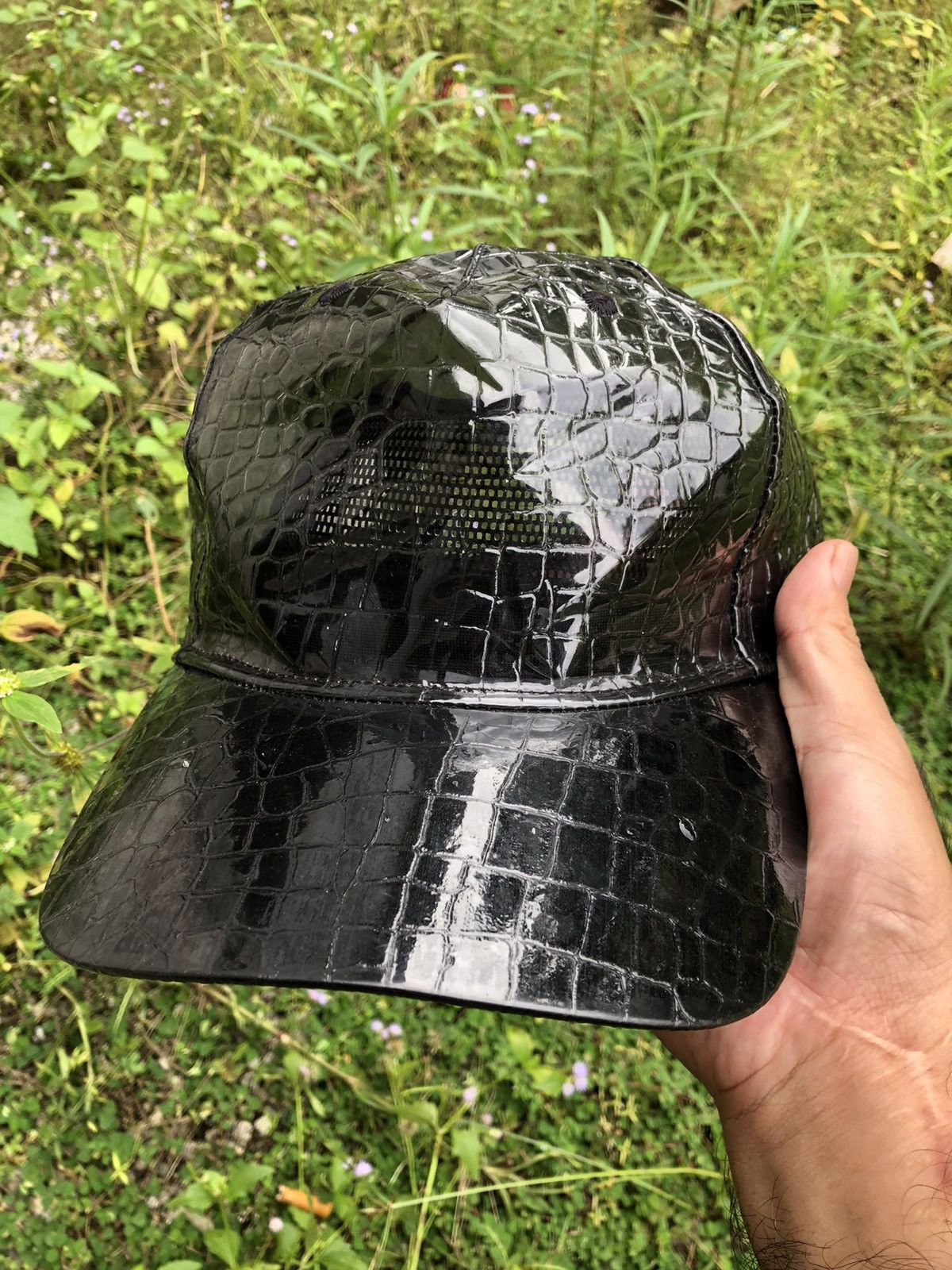 PHENOMENON Phenomenon Transparent PVC Croc Skin Flip Snapback Size ONE SIZE - 3 Thumbnail