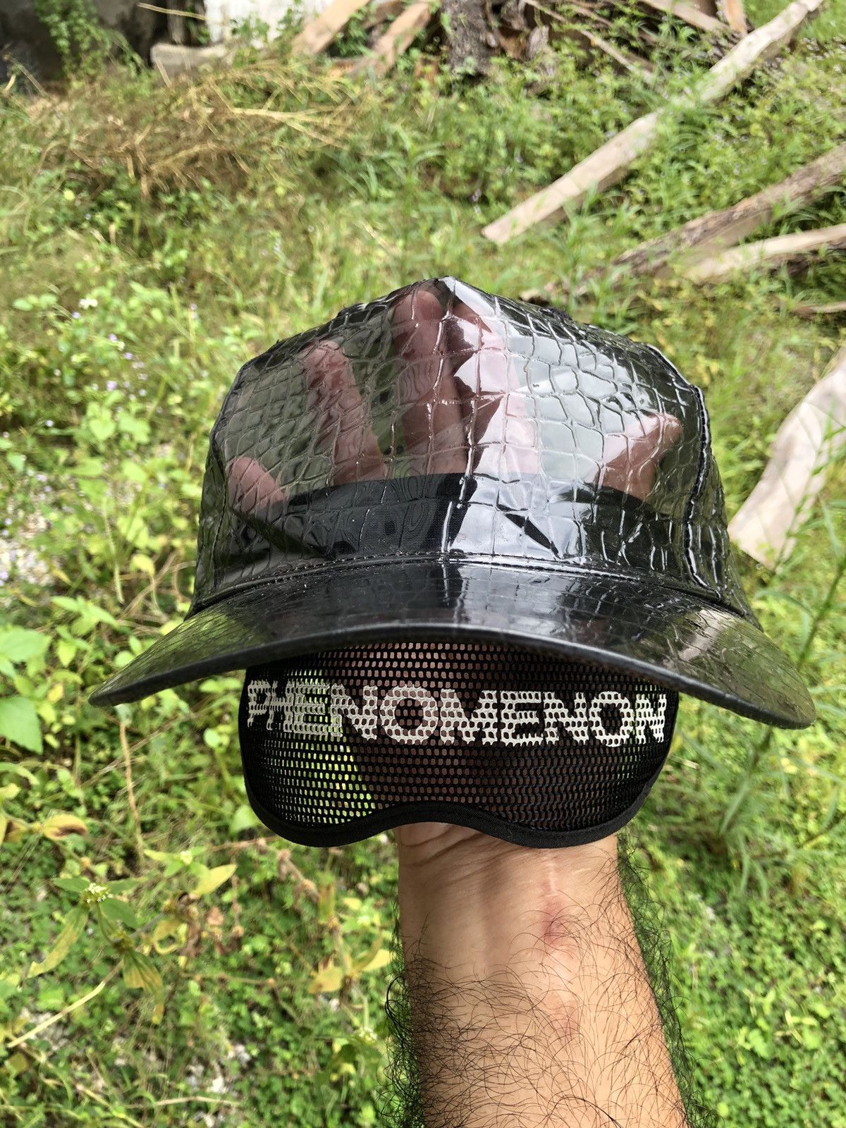 PHENOMENON Phenomenon Transparent PVC Croc Skin Flip Snapback Size ONE SIZE - 1 Thumbnail