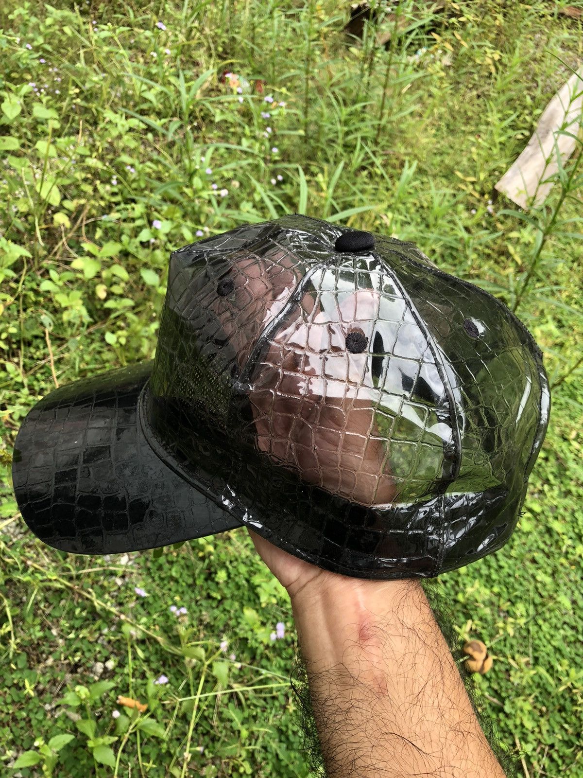 PHENOMENON Phenomenon Transparent PVC Croc Skin Flip Snapback Size ONE SIZE - 4 Thumbnail