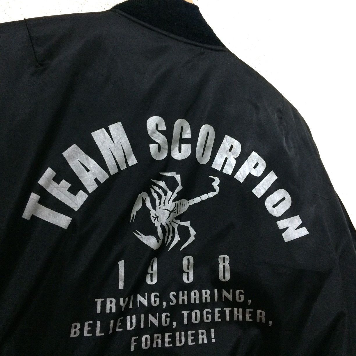 Alpha Industries Vintage 1998 Team Scorpion Jacket USAF flyer's Bomber Size US L / EU 52-54 / 3 - 2 Thumbnail