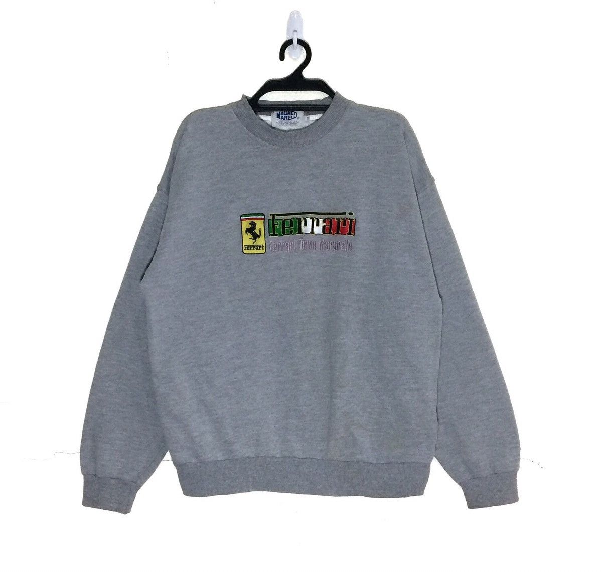Ferrari FERRARI ITALY Spellout Embroidery Crewneck Pullover Jumper Size US M / EU 48-50 / 2 - 1 Thumbnail