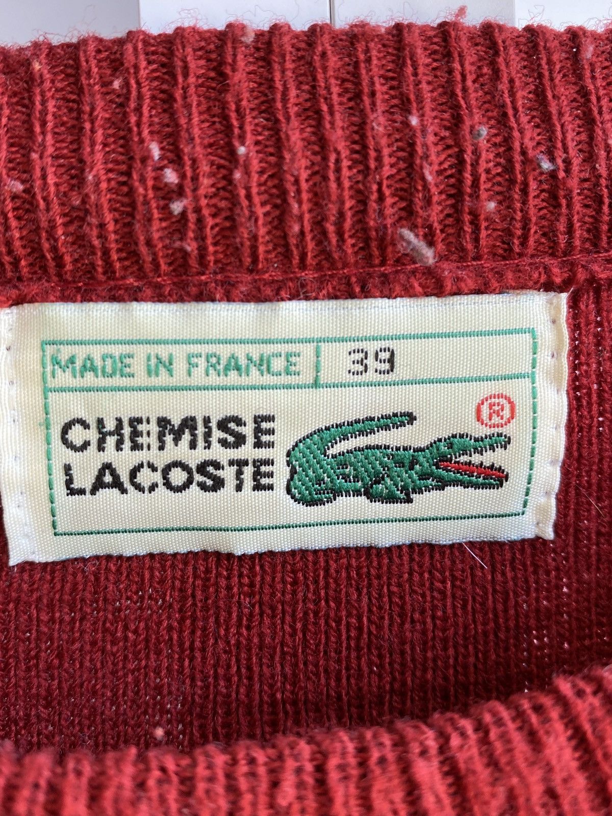 Lacoste × Vintage Vintage Lacoste Knit Sweater Size US L / EU 52-54 / 3 - 4 Thumbnail