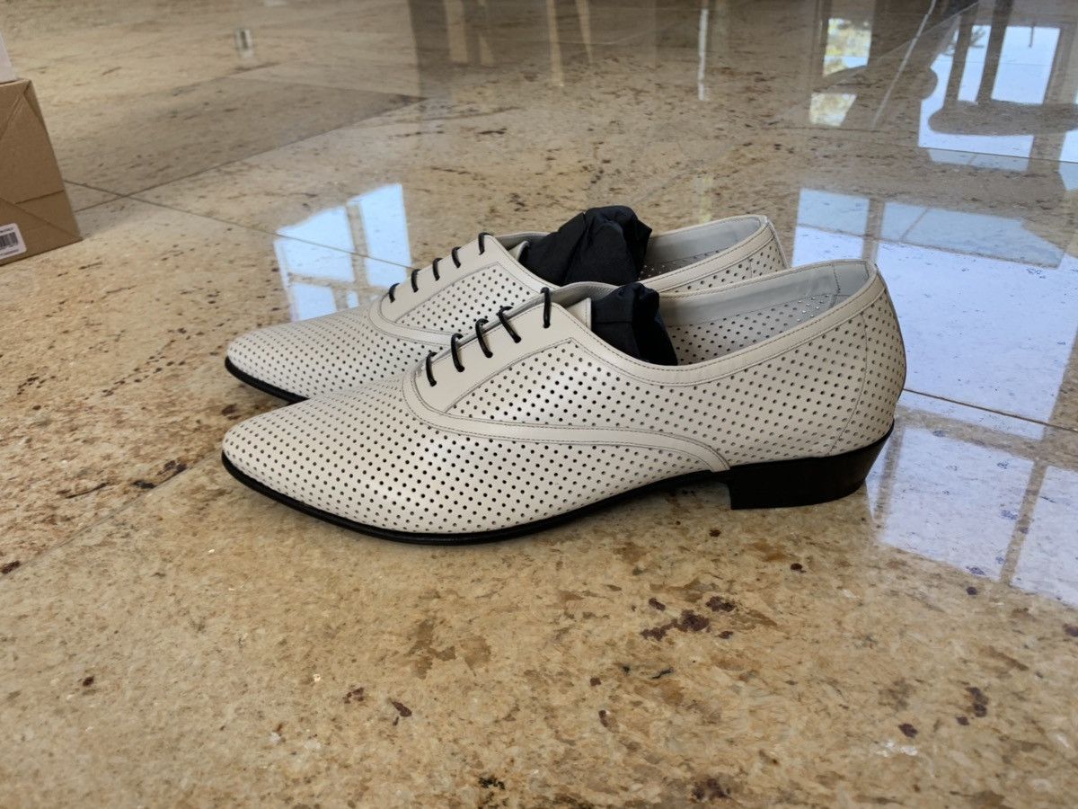 Celine Perforated White Jacno Boot in Calfskin Size US 6 / EU 39 - 2 Thumbnail