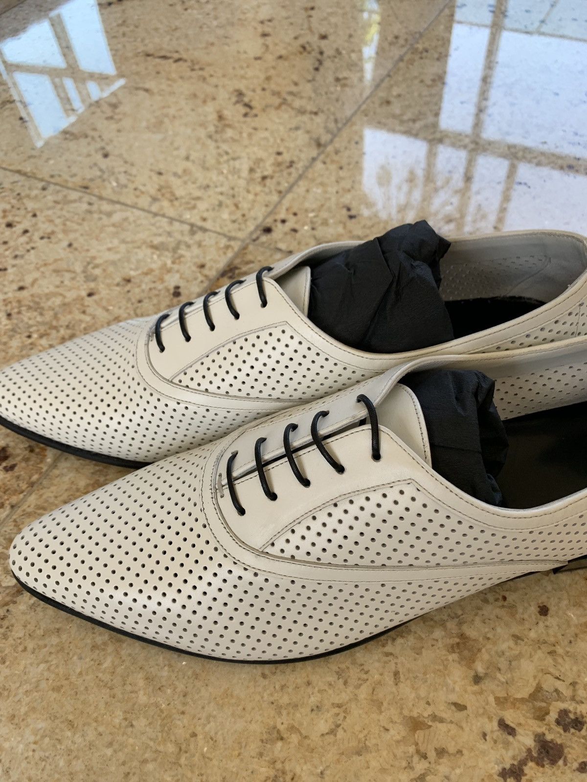 Celine Perforated White Jacno Boot in Calfskin Size US 6 / EU 39 - 4 Thumbnail