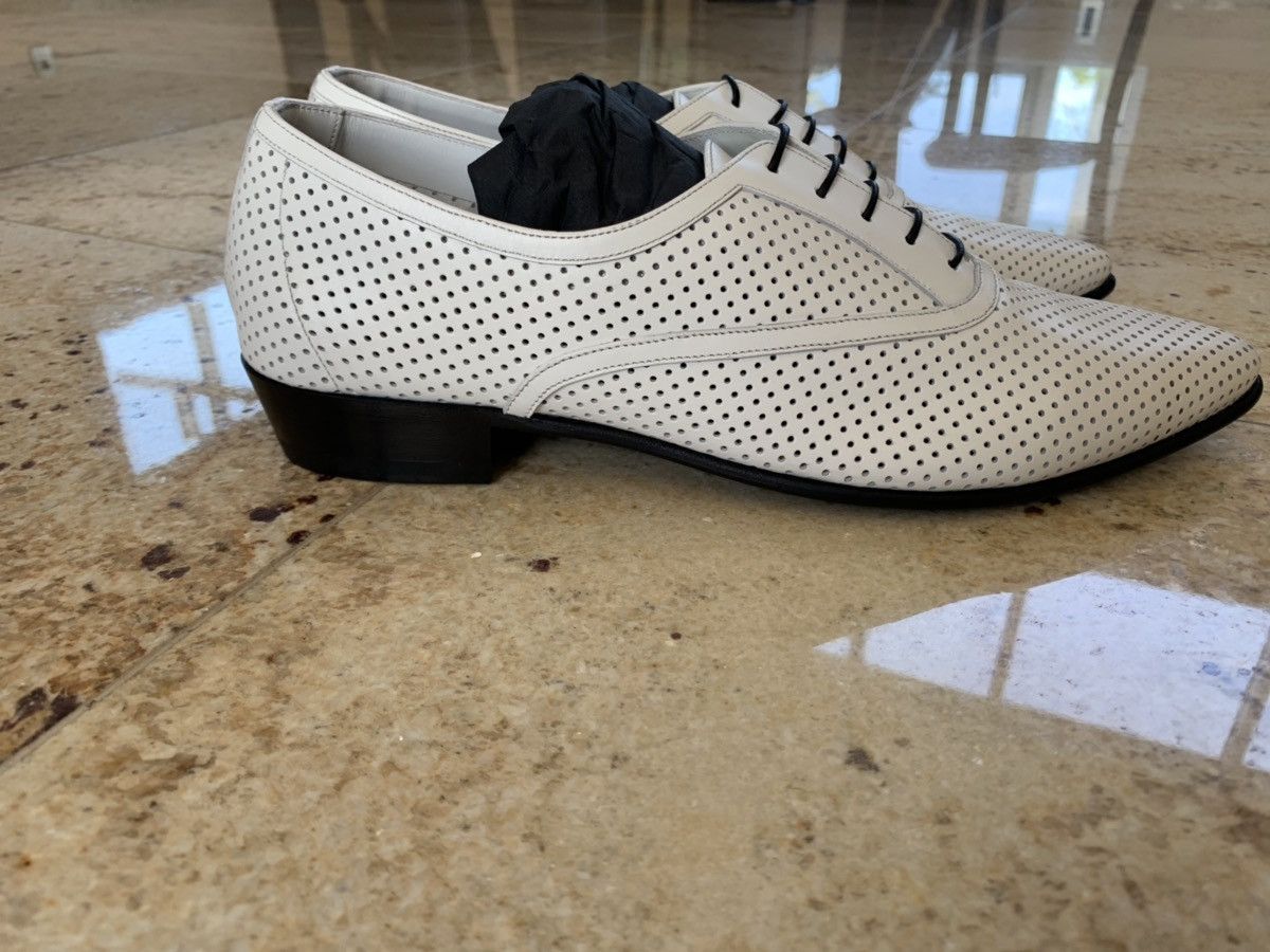 Celine Perforated White Jacno Boot in Calfskin Size US 6 / EU 39 - 5 Thumbnail