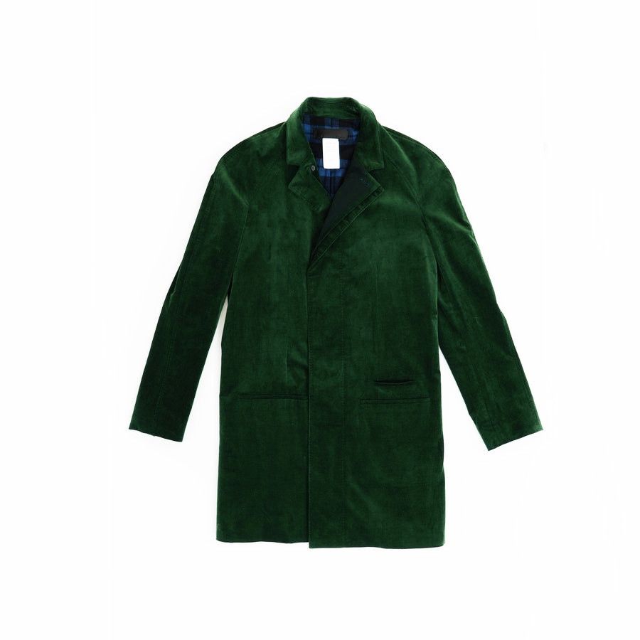Haider Ackermann Haider Ackermann Green Velvet Coat F/W17 Size US M / EU 48-50 / 2 - 1 Thumbnail