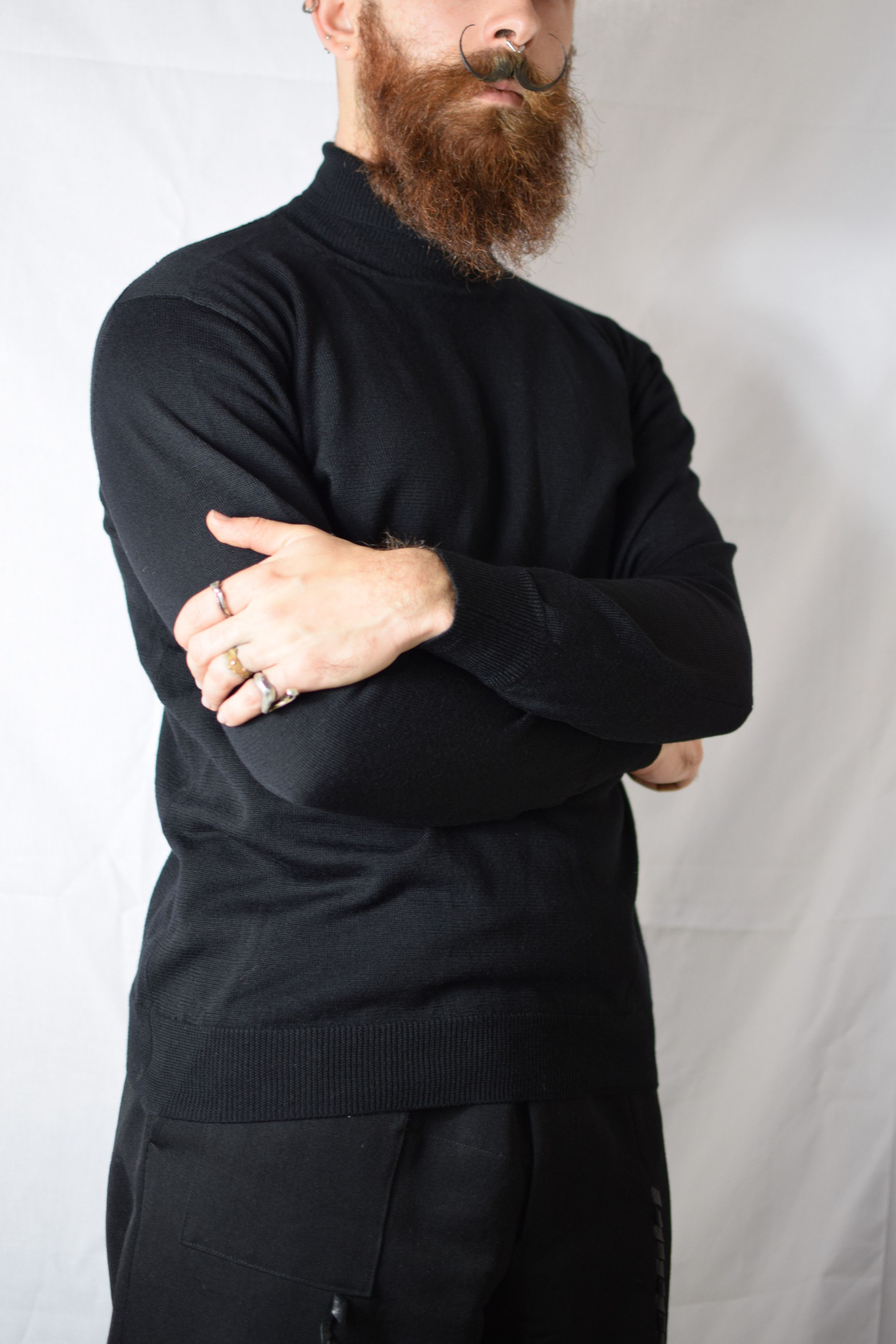 image of YS For Men Y's For Men Turtleneck in Black (Size Medium)