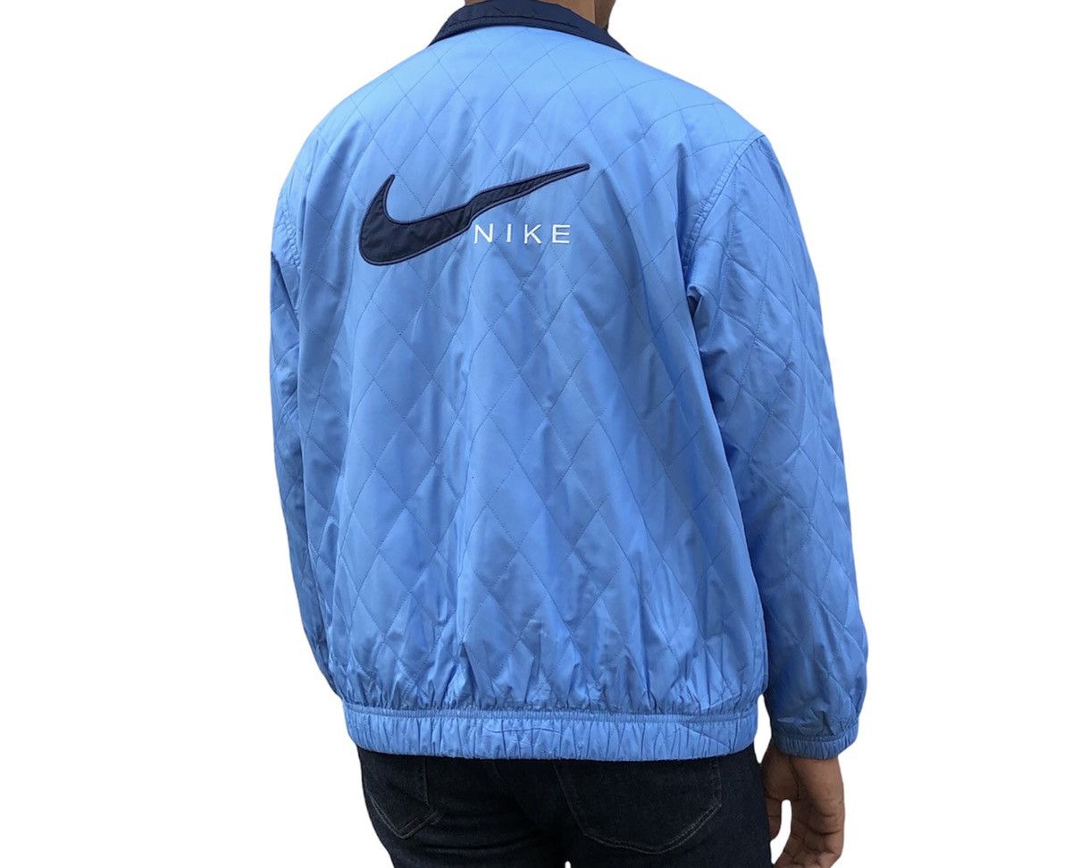Nike Vintage 90s NIKE Swoosh Quilted Bomber Jacket Size US M / EU 48-50 / 2 - 5 Thumbnail