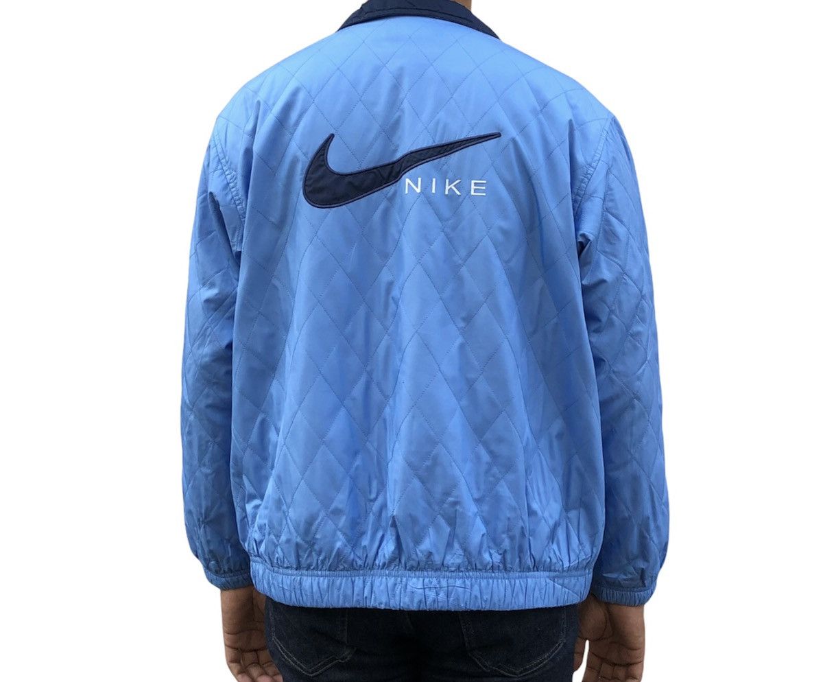 Nike Vintage 90s NIKE Swoosh Quilted Bomber Jacket Size US M / EU 48-50 / 2 - 3 Thumbnail