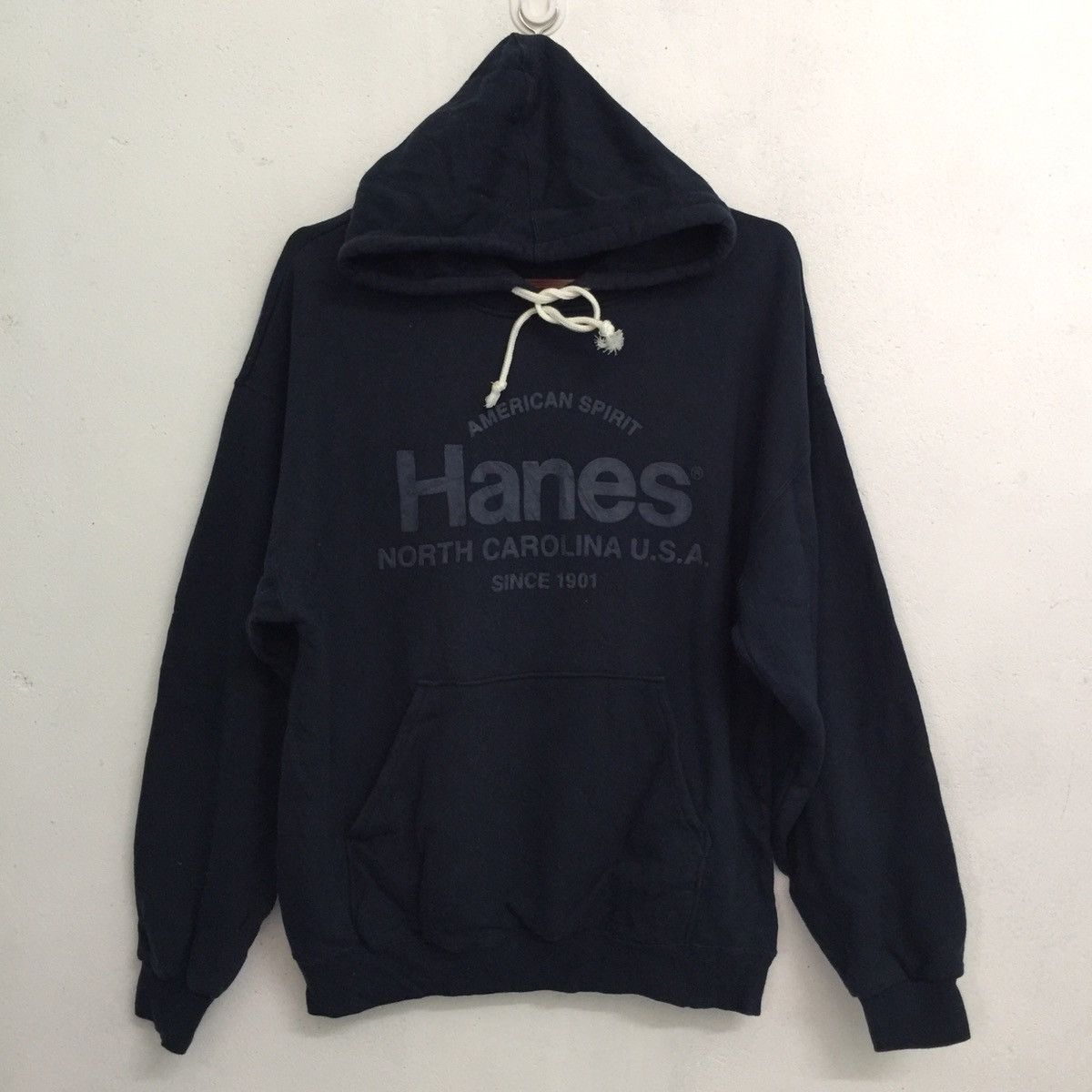 image of Hanes American Spirit Sweatshirt Big Logo Made In Japan, Men's (Size Large)