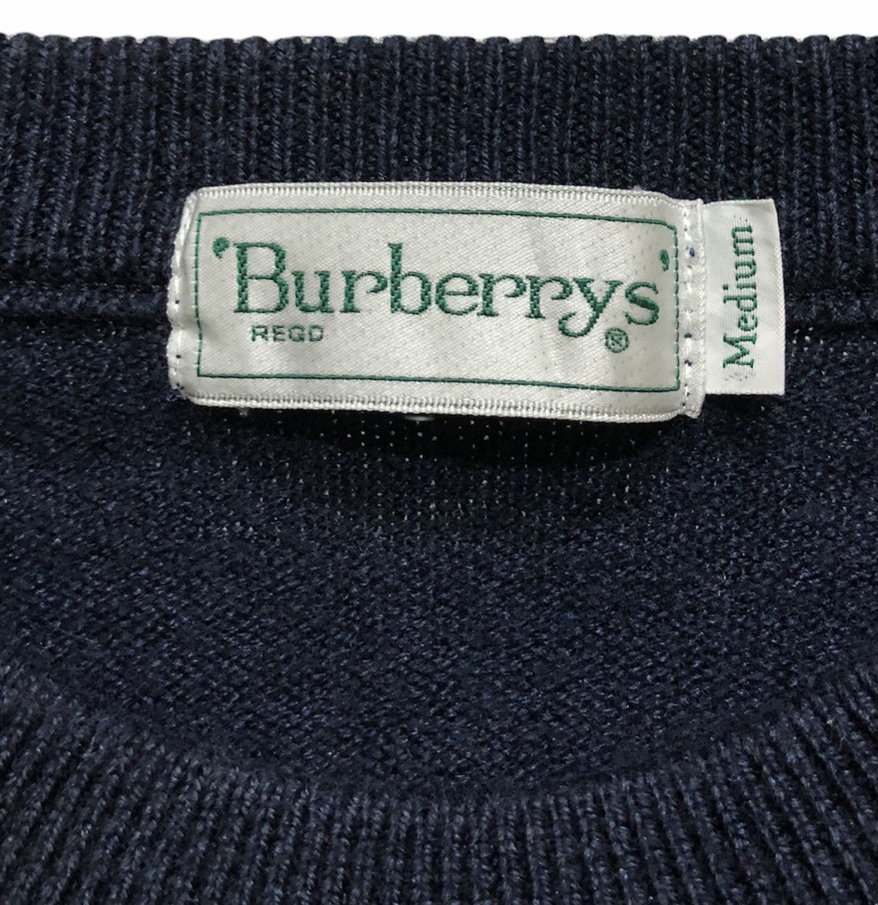 Burberry Vintage 90s Burberrys Knitted Sweatshirt Size US M / EU 48-50 / 2 - 12 Thumbnail