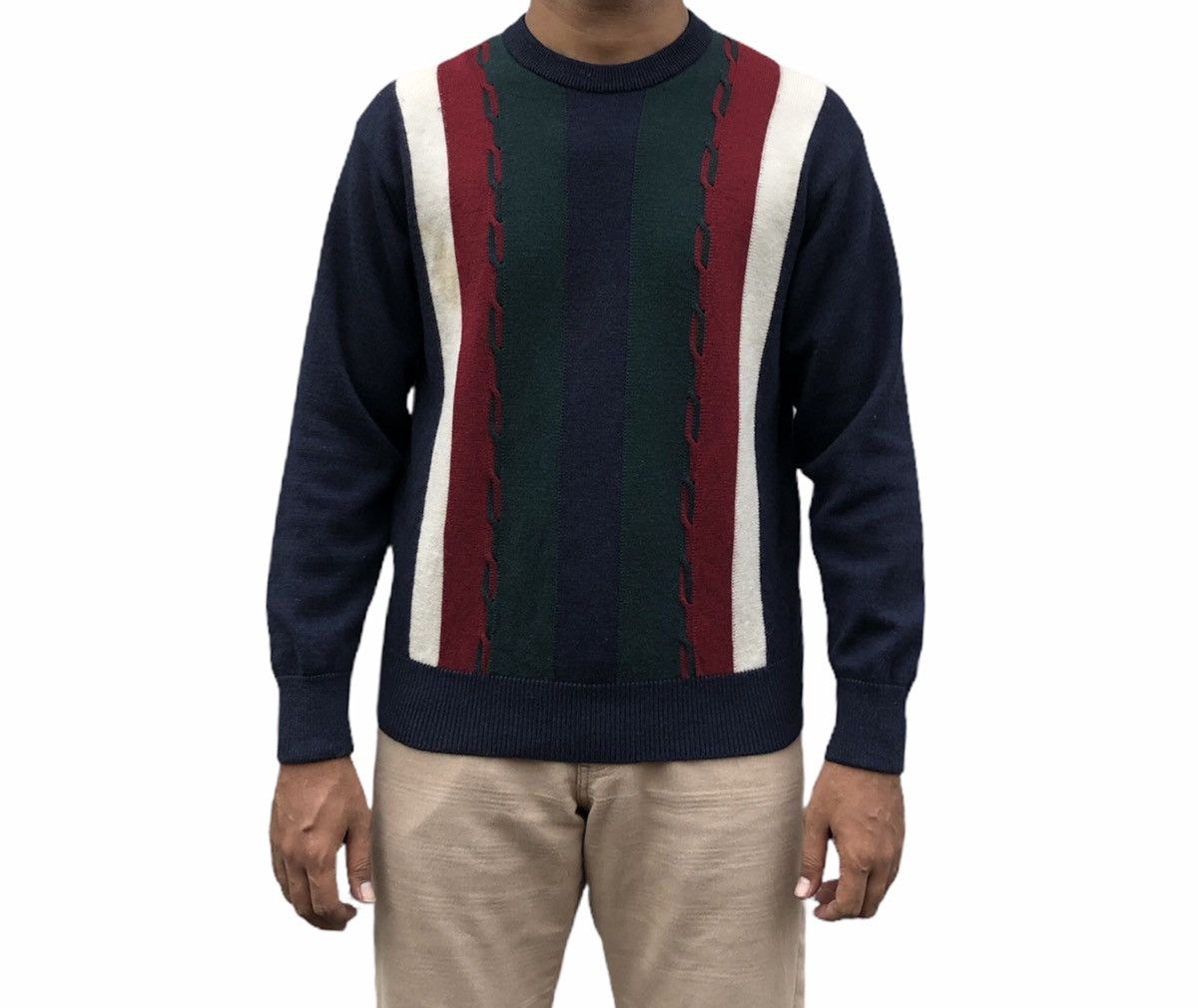 Burberry Vintage 90s Burberrys Knitted Sweatshirt Size US M / EU 48-50 / 2 - 4 Thumbnail