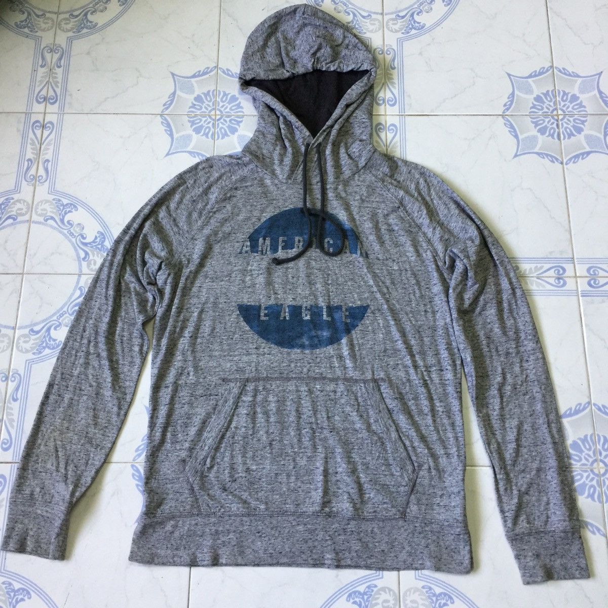 image of American Eagle Outfitters x Indigo American Eagle Sweatshirt Hoodie, Men's (Size Small)