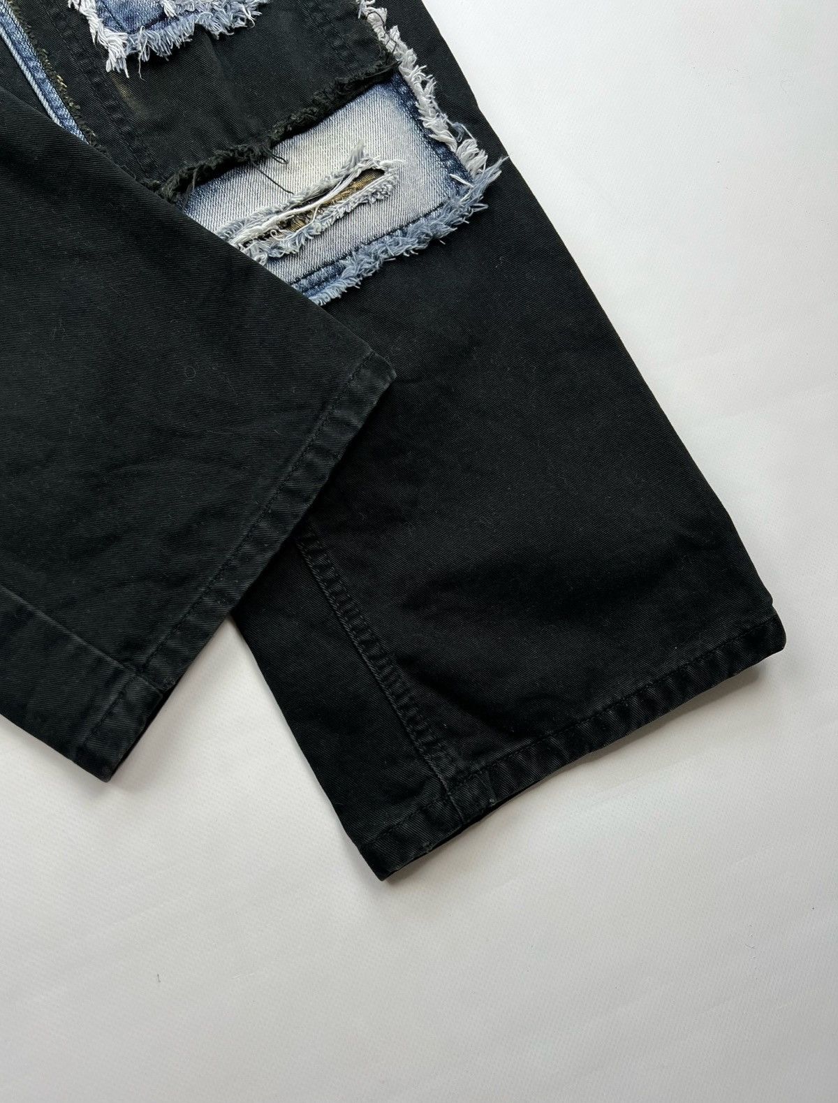 Japanese Brand × Vintage Distressed patches Denim Jeans Kurt cobain style grunge Size US 30 / EU 46 - 18 Thumbnail