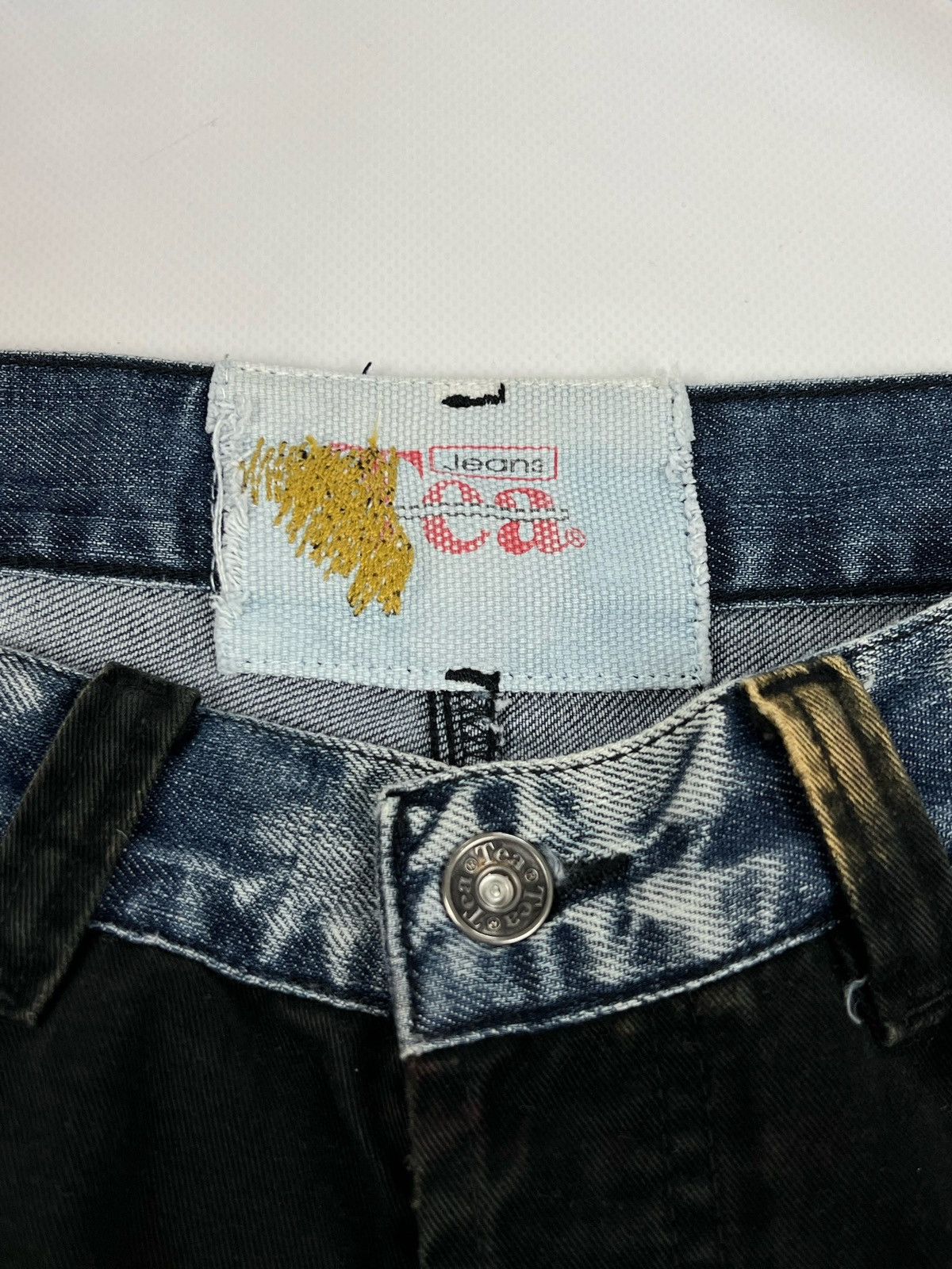 Japanese Brand × Vintage Distressed patches Denim Jeans Kurt cobain style grunge Size US 30 / EU 46 - 14 Thumbnail