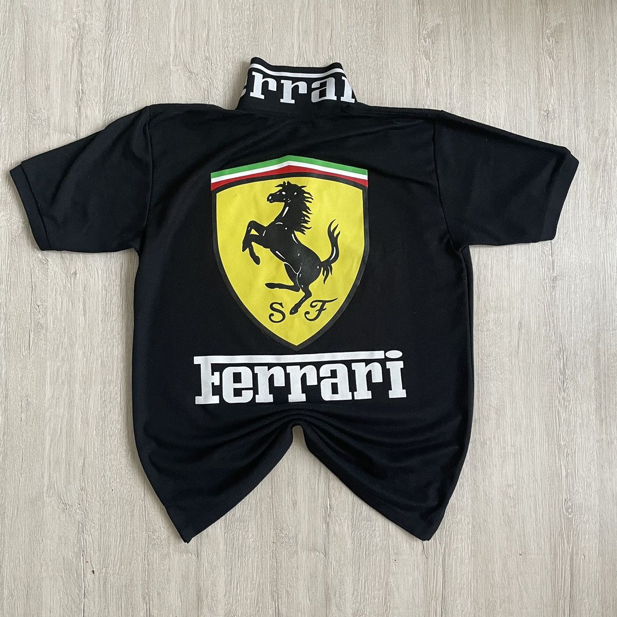 Ferrari × Vintage Ferrari racing big logo polo t shirt Size US L / EU 52-54 / 3 - 1 Thumbnail