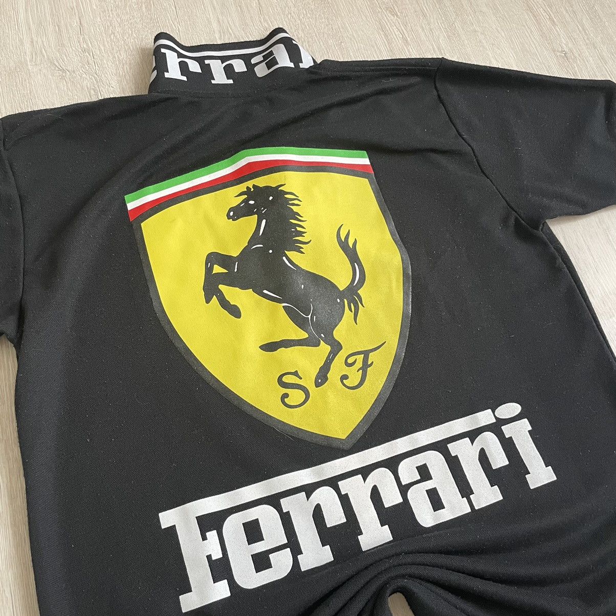 Ferrari × Vintage Ferrari racing big logo polo t shirt Size US L / EU 52-54 / 3 - 3 Thumbnail