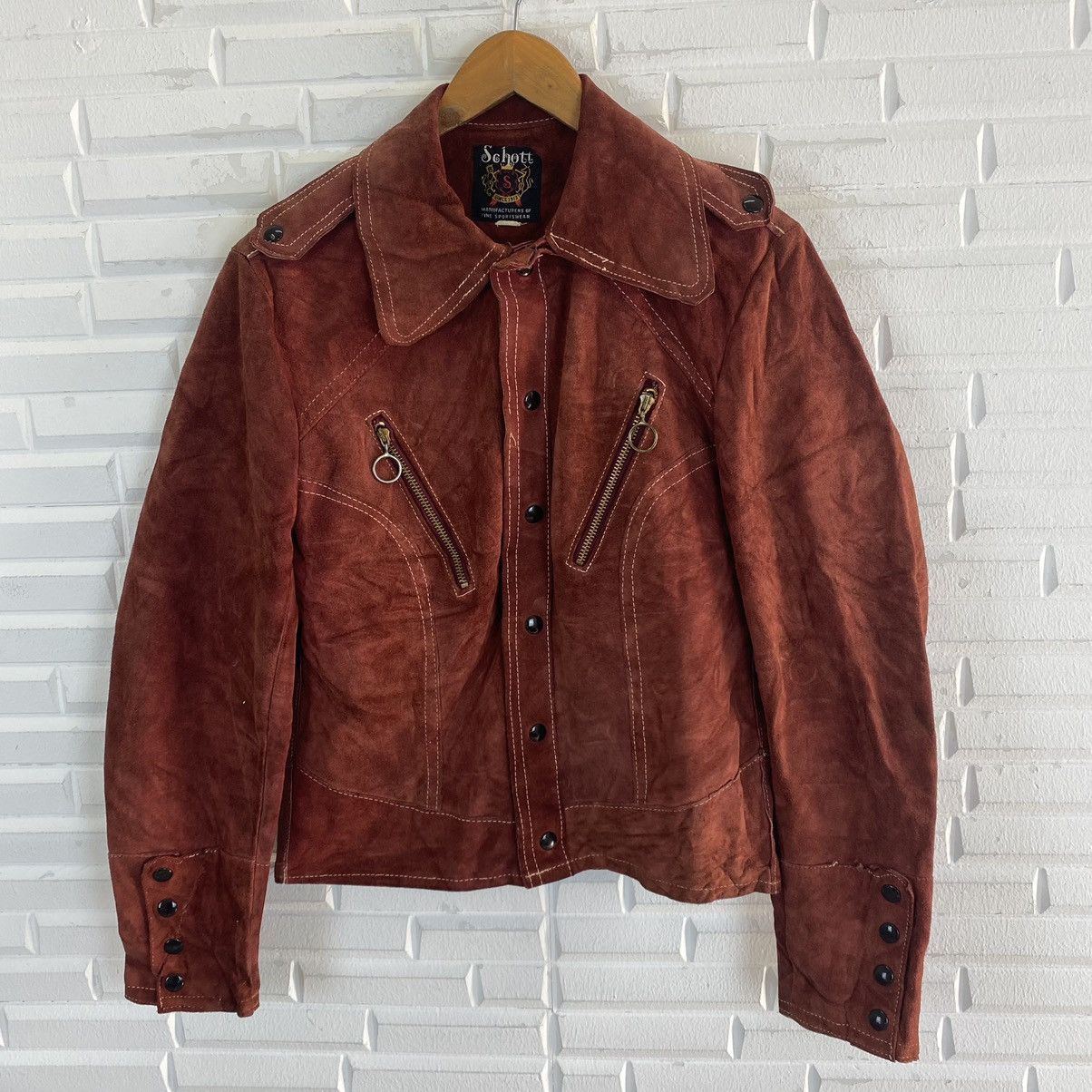 Schott ✨VTG 70s SCHOTT MELTOR COWHIDE JACKET MEN SIZE 38 Size US S / EU 44-46 / 1 - 4 Thumbnail