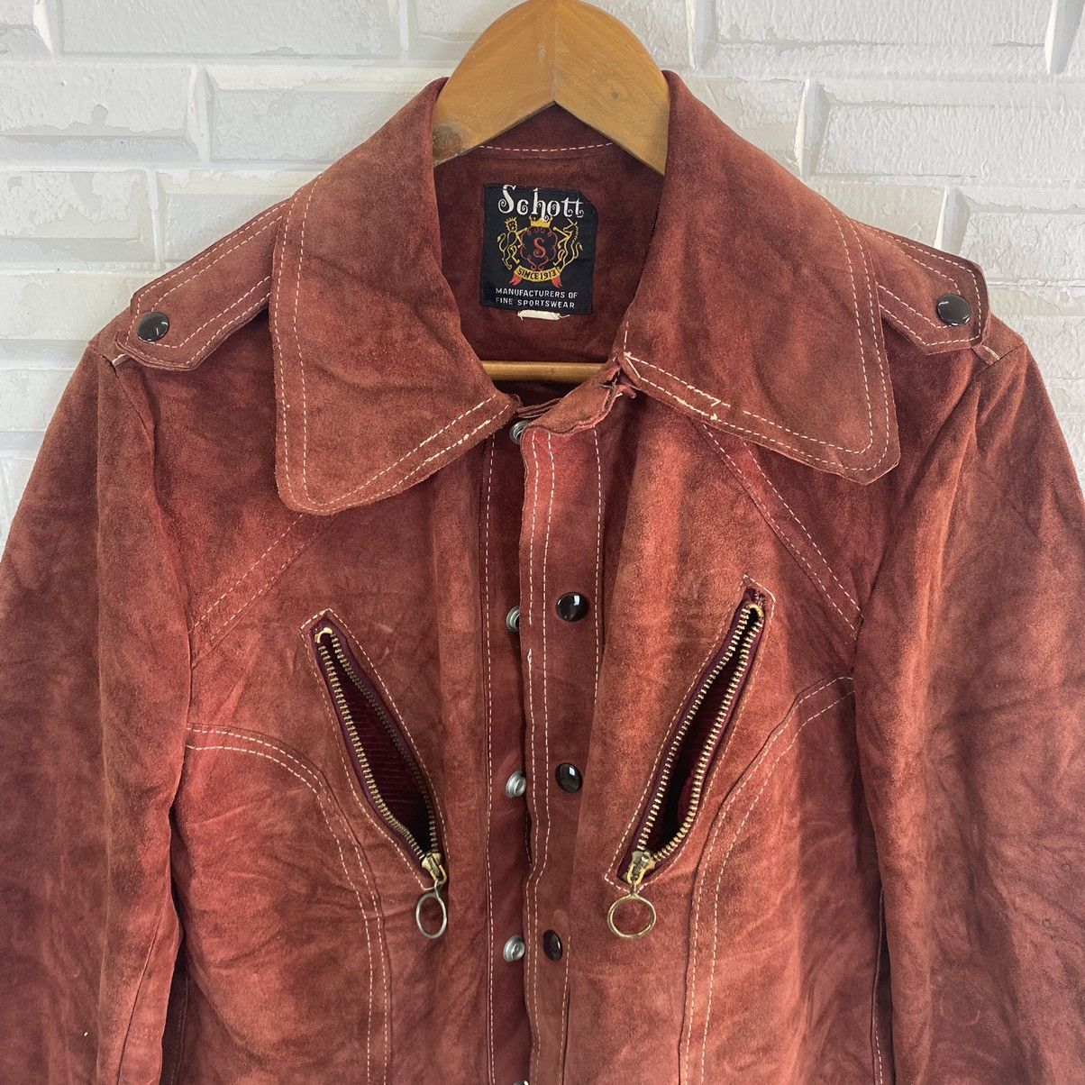 Schott ✨VTG 70s SCHOTT MELTOR COWHIDE JACKET MEN SIZE 38 Size US S / EU 44-46 / 1 - 16 Thumbnail
