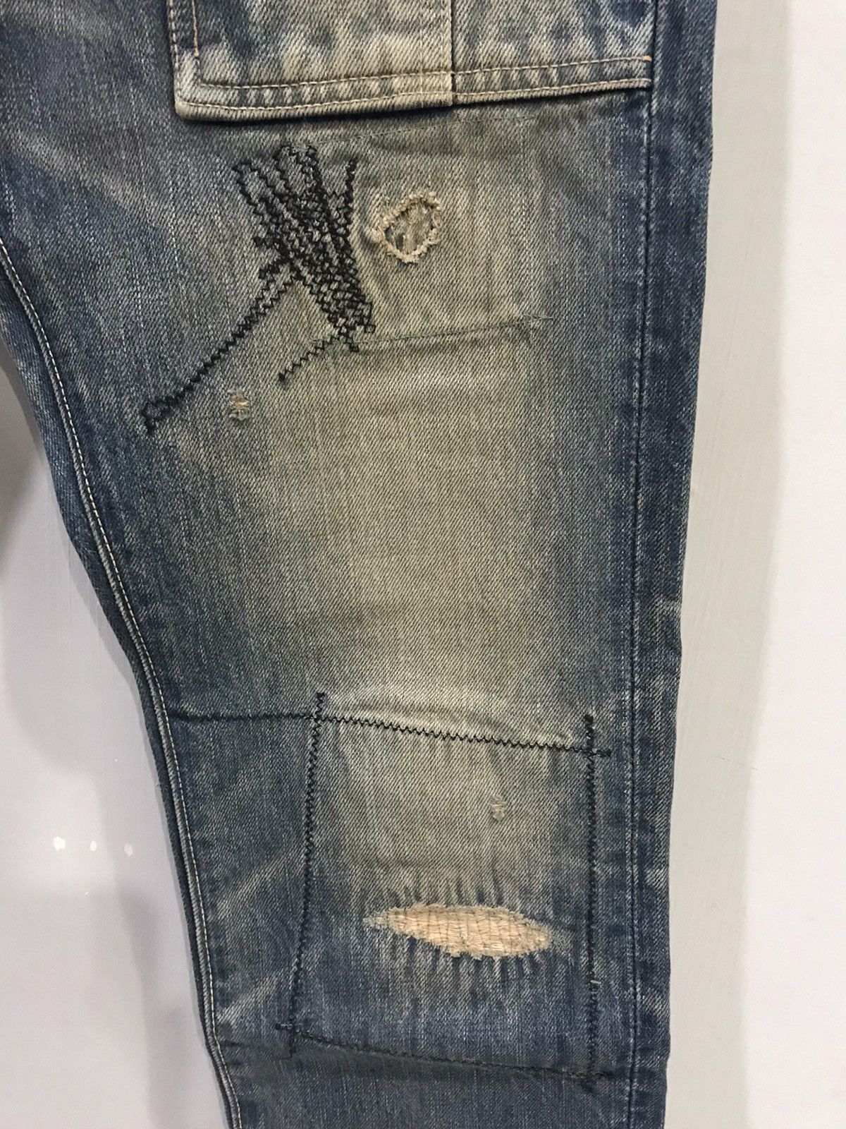 Designer KAPITAL KOUNTRY Japan Kiro Hirata Boro Patchwork Bush Pant Size US 30 / EU 46 - 6 Thumbnail