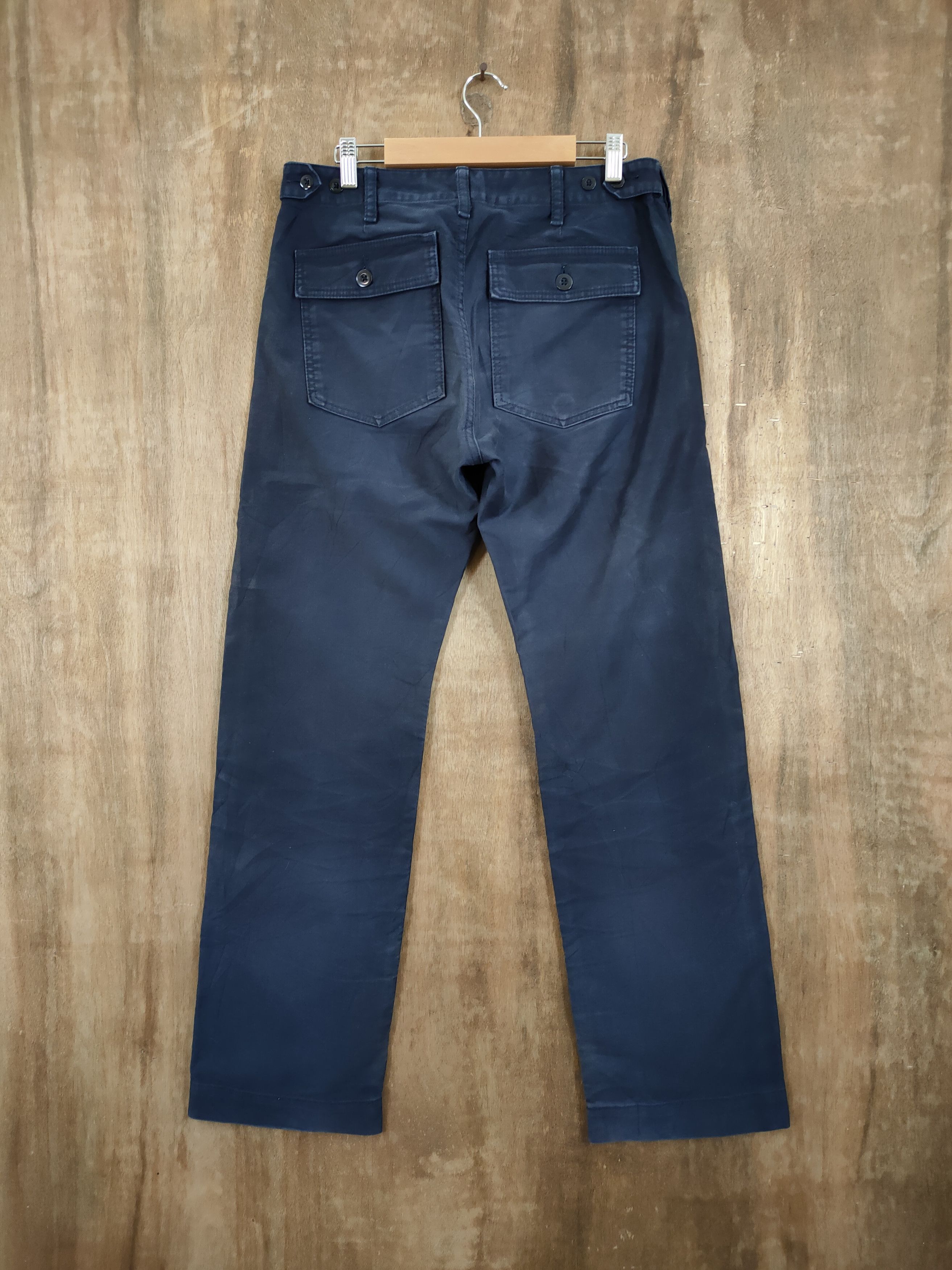 BEAUTY&YOUTH JAPAN MADE! VINTAGE BLACK CHINO BUSH PANTS Size US 30 / EU 46 - 3 Thumbnail
