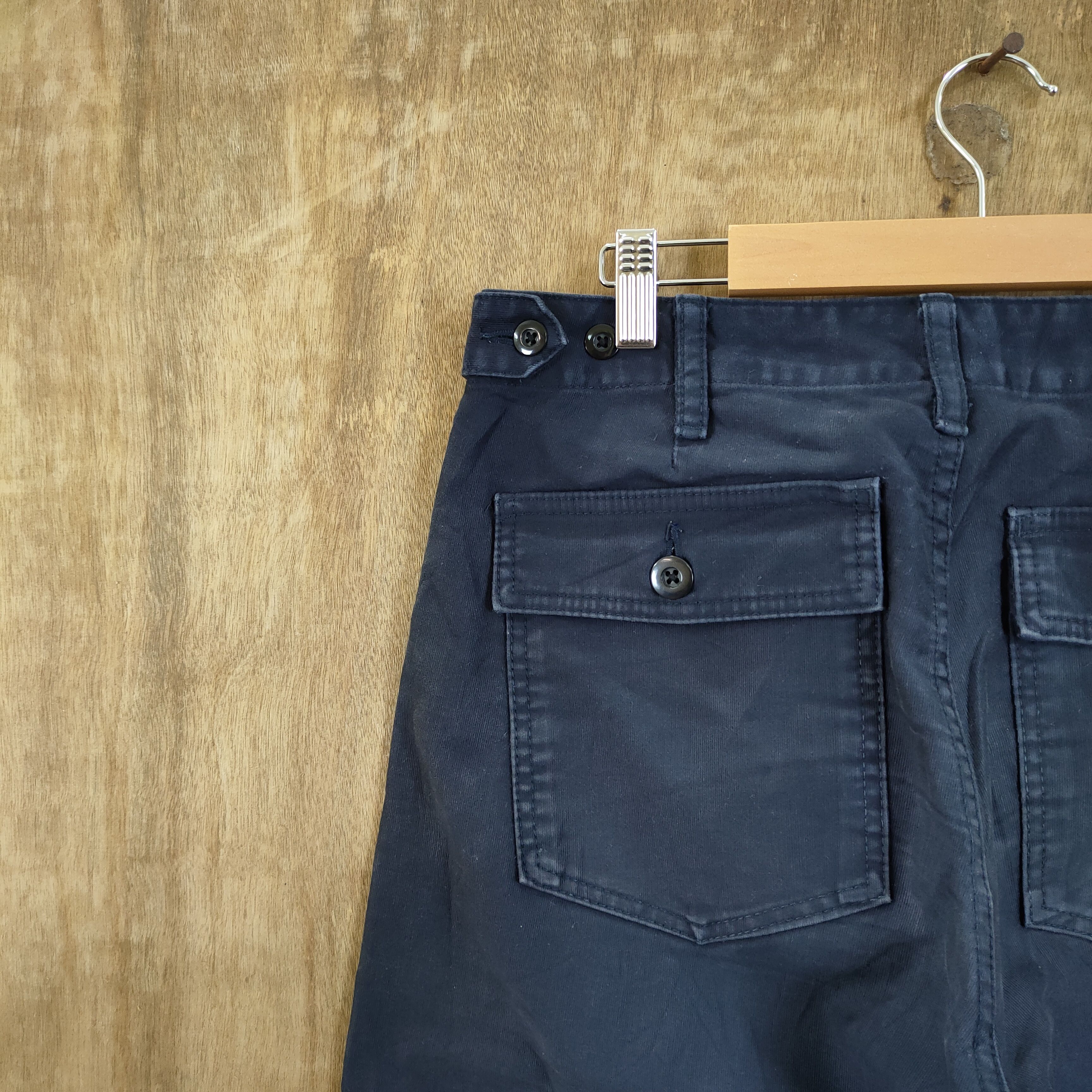 BEAUTY&YOUTH JAPAN MADE! VINTAGE BLACK CHINO BUSH PANTS Size US 30 / EU 46 - 10 Thumbnail