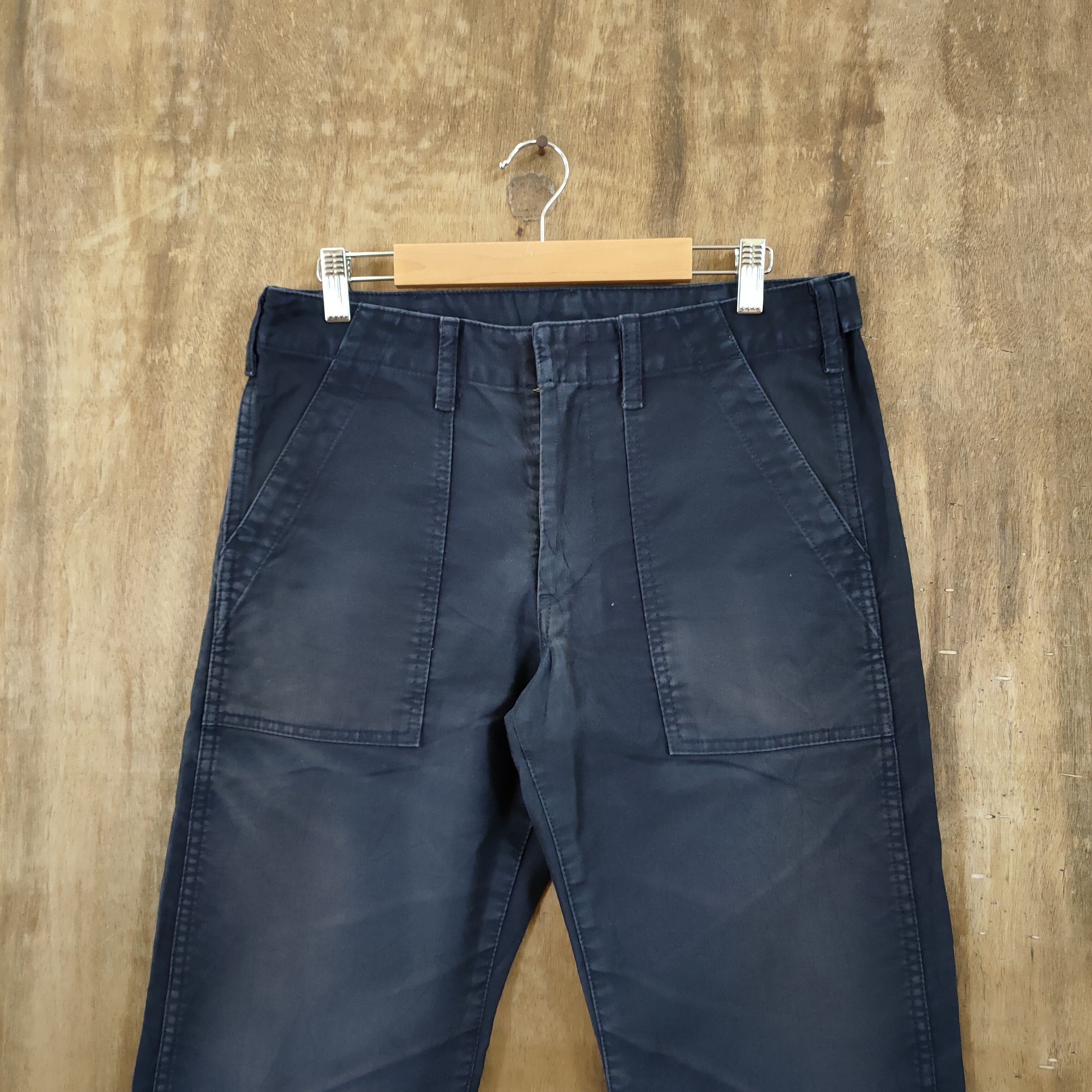 BEAUTY&YOUTH JAPAN MADE! VINTAGE BLACK CHINO BUSH PANTS Size US 30 / EU 46 - 4 Thumbnail
