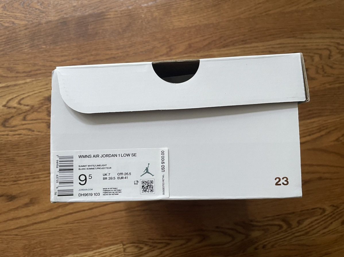 Jordan Brand US M 8 / W 9.5 Limelight Jordan 1 Low SE Pine Green White Size US 9.5 / IT 39.5 - 16 Thumbnail