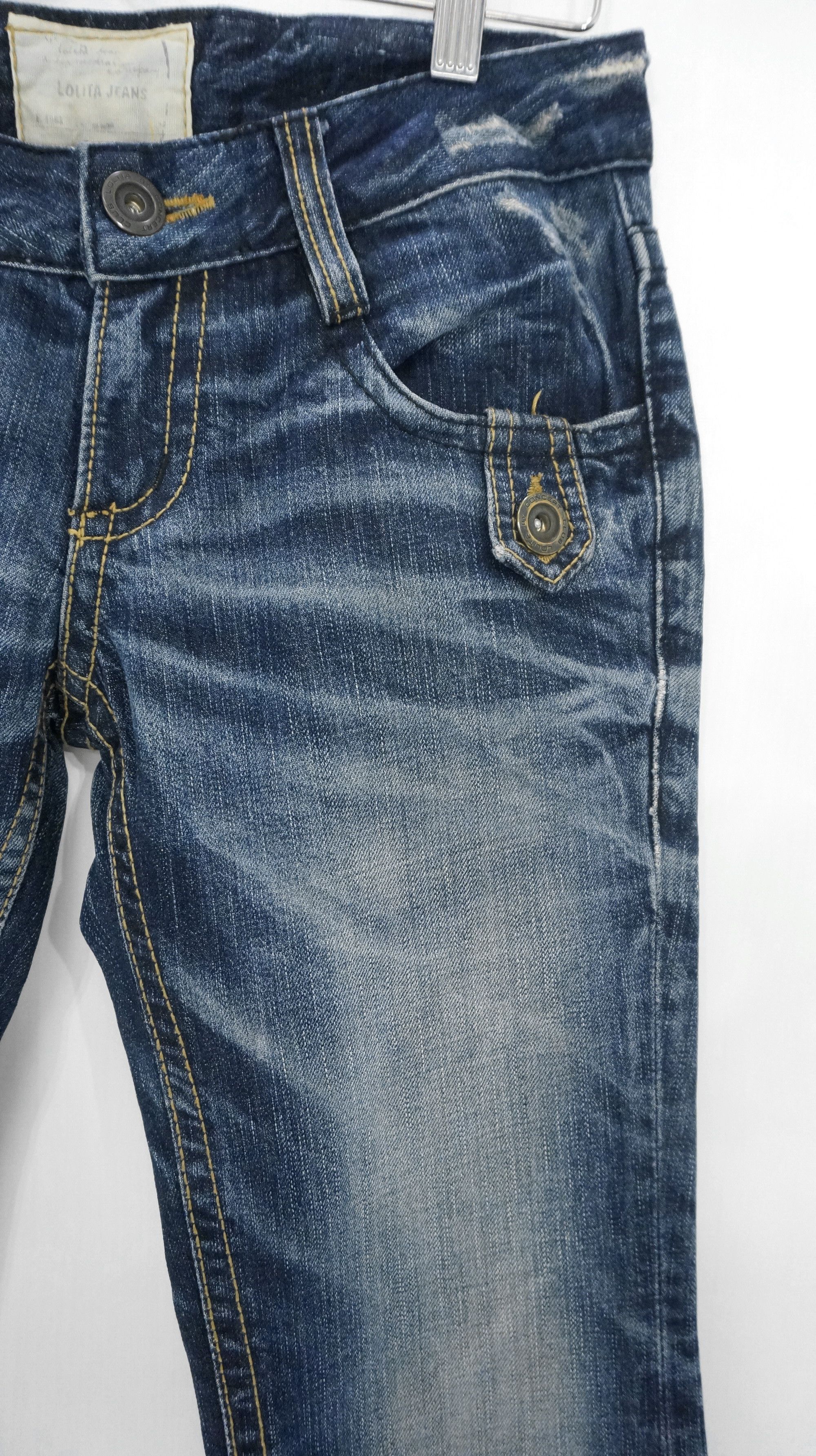 Japanese Brand Dope 🔥 LOLITA Vintage Flared Lowrise Jeans Size US 29 - 5 Thumbnail