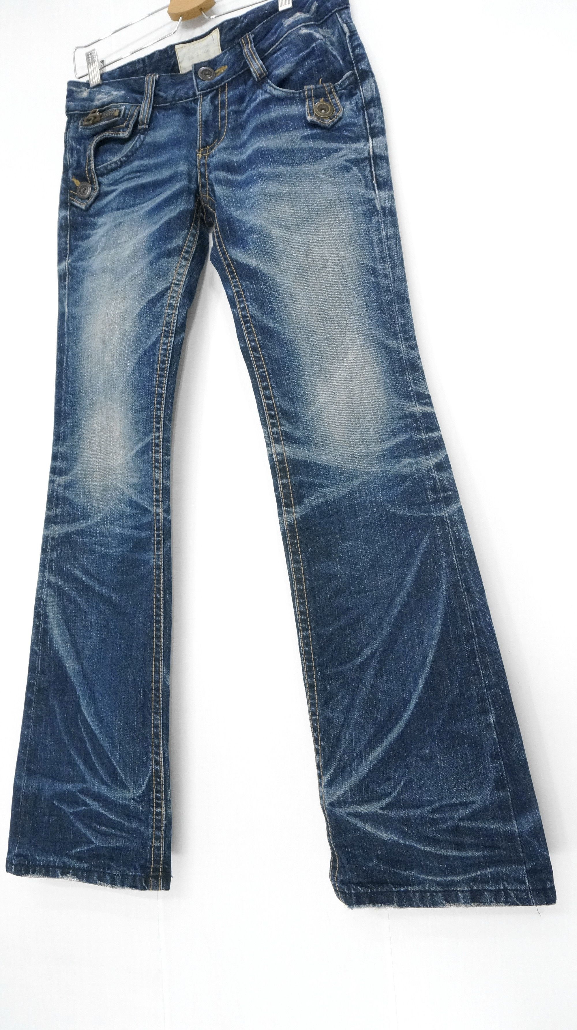 Japanese Brand Dope 🔥 LOLITA Vintage Flared Lowrise Jeans Size US 29 - 3 Thumbnail