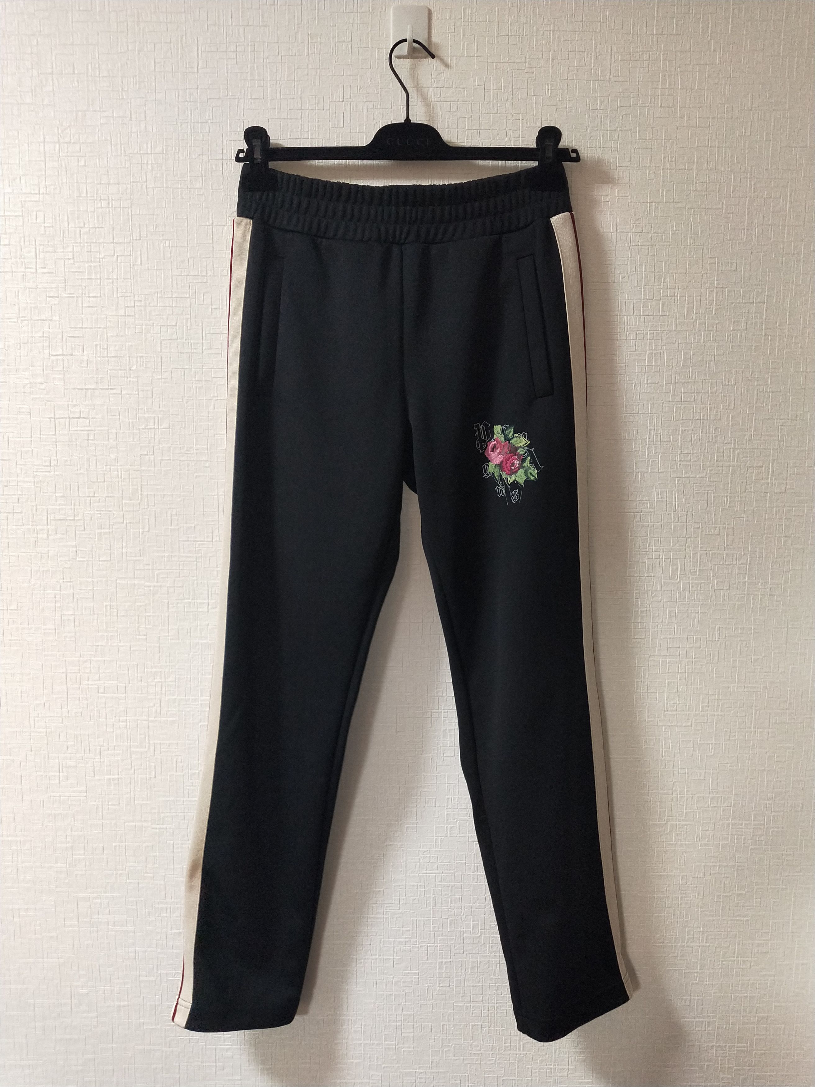 Pre-owned Palm Angels End Rose Track Pants In Black