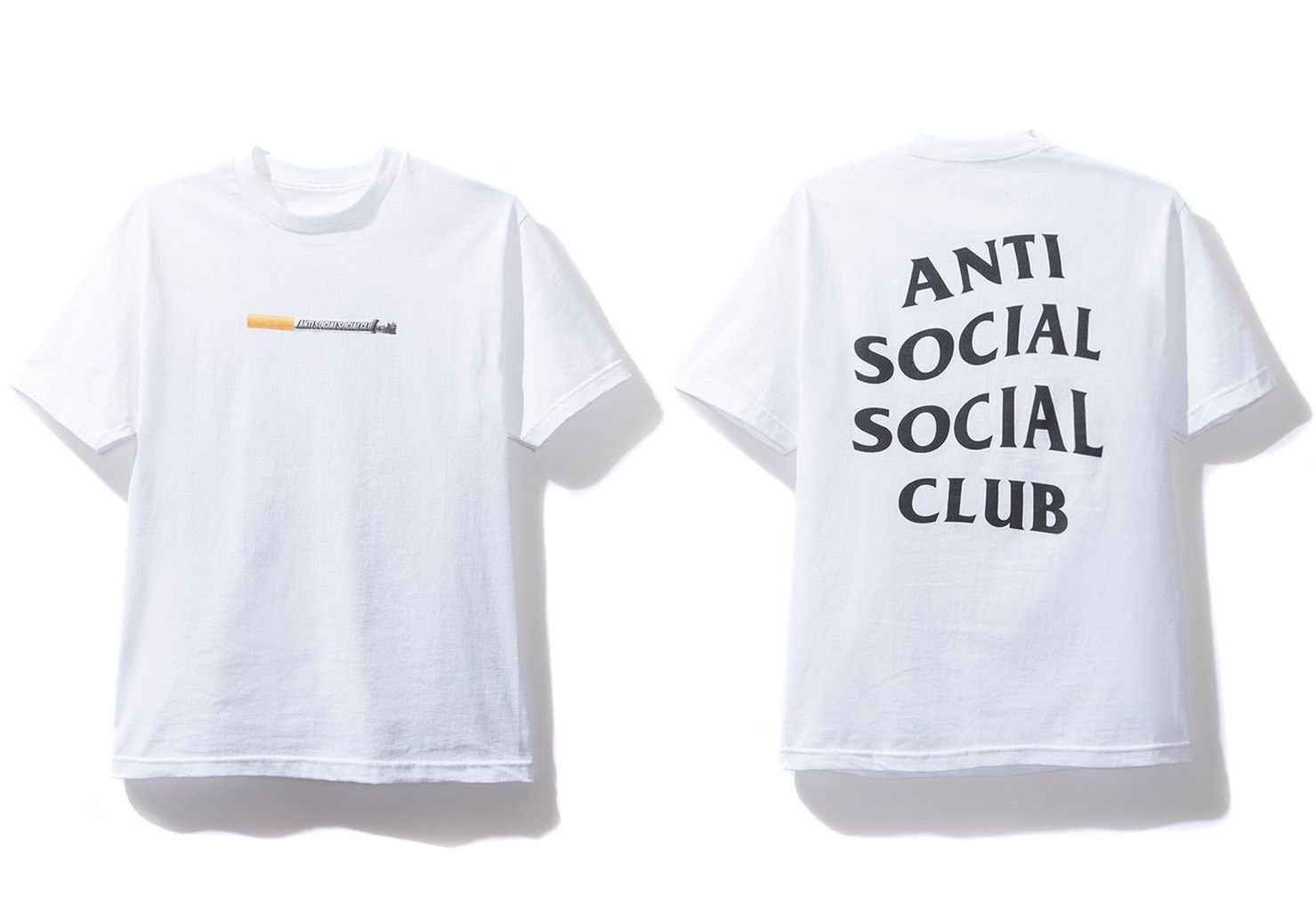 Anti Social Social Club DS ASSC Black Logo Cigz White Tee Supreme BApe kith kaws Size US S / EU 44-46 / 1 - 1 Thumbnail