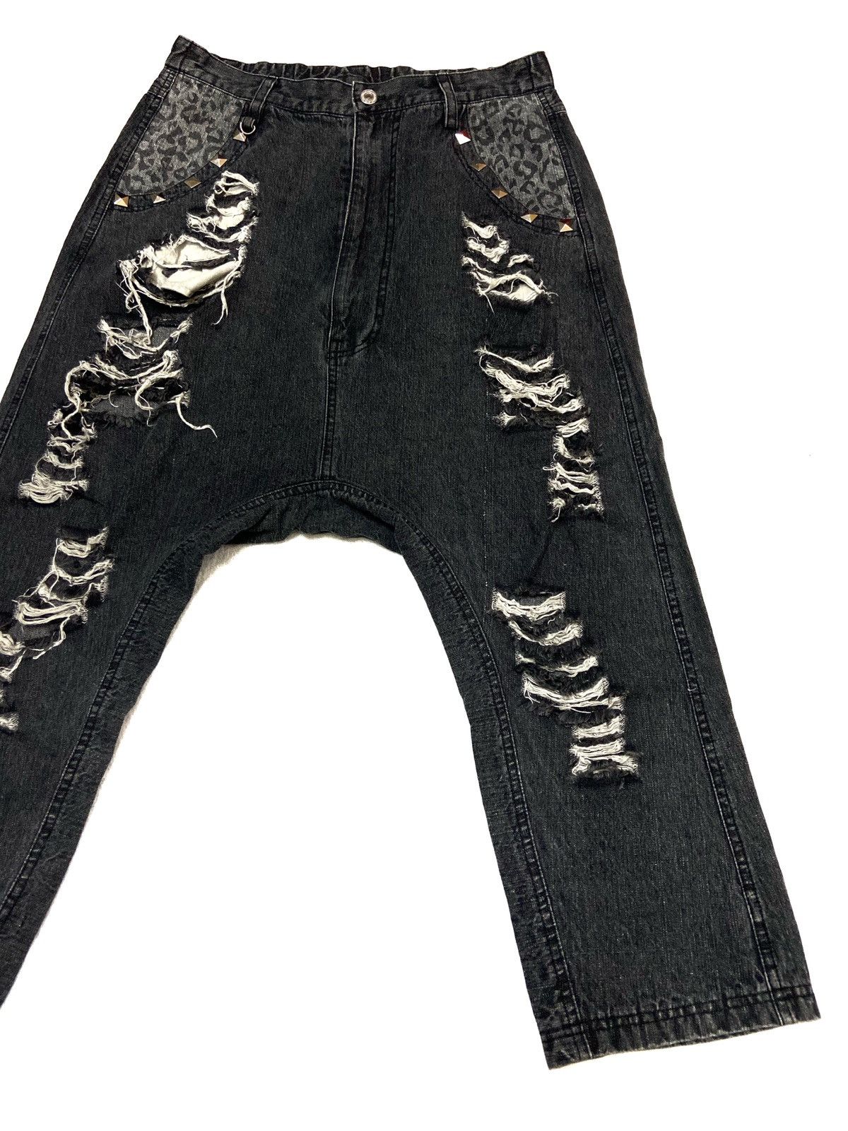Japanese Brand Japanese Super Lover Distressed Cropped Denim Pants Size US 30 / EU 46 - 5 Thumbnail