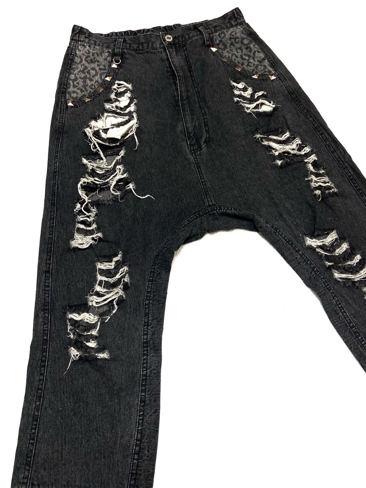 Japanese Brand Japanese Super Lover Distressed Cropped Denim Pants Size US 30 / EU 46 - 4 Thumbnail