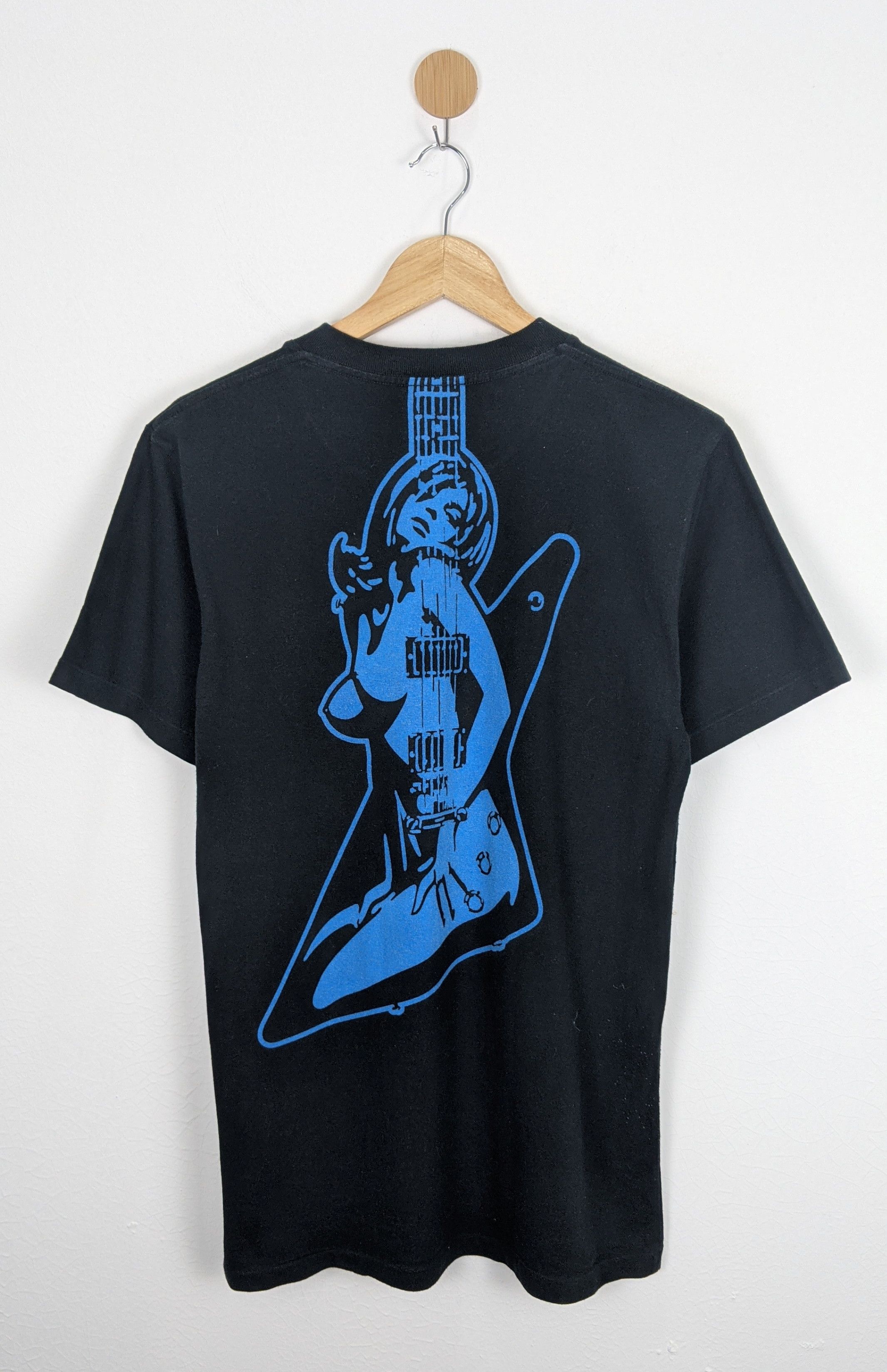 image of Hysteric Glamour Guitar Naked Girl Shirt in Black, Men's (Size Medium)
