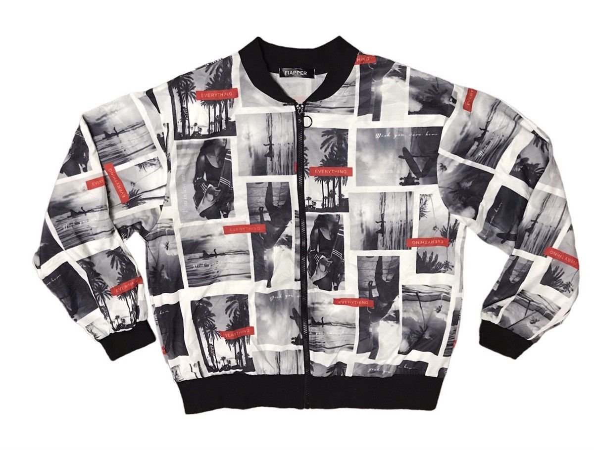 Japanese Brand fullprint printed zipper jacket by fiapper Size US M / EU 48-50 / 2 - 1 Thumbnail