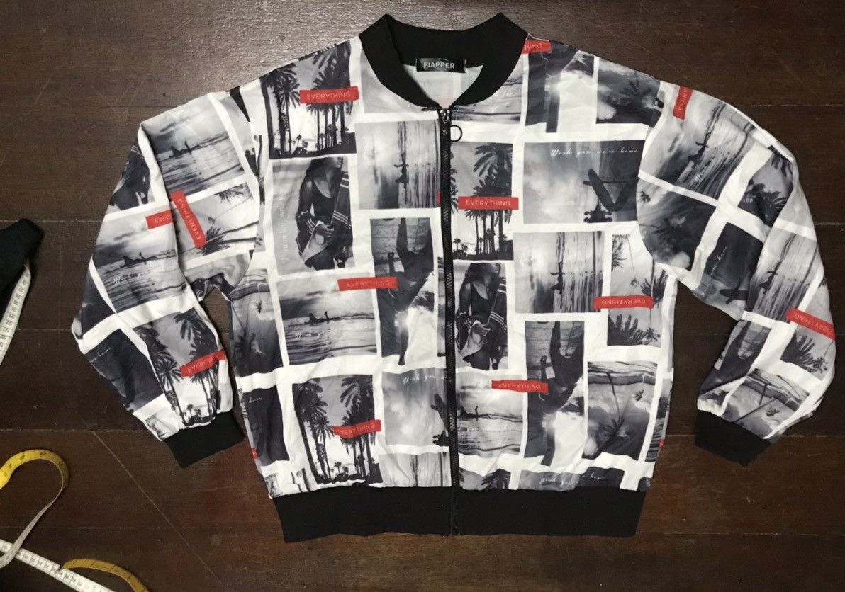 Japanese Brand fullprint printed zipper jacket by fiapper Size US M / EU 48-50 / 2 - 7 Thumbnail