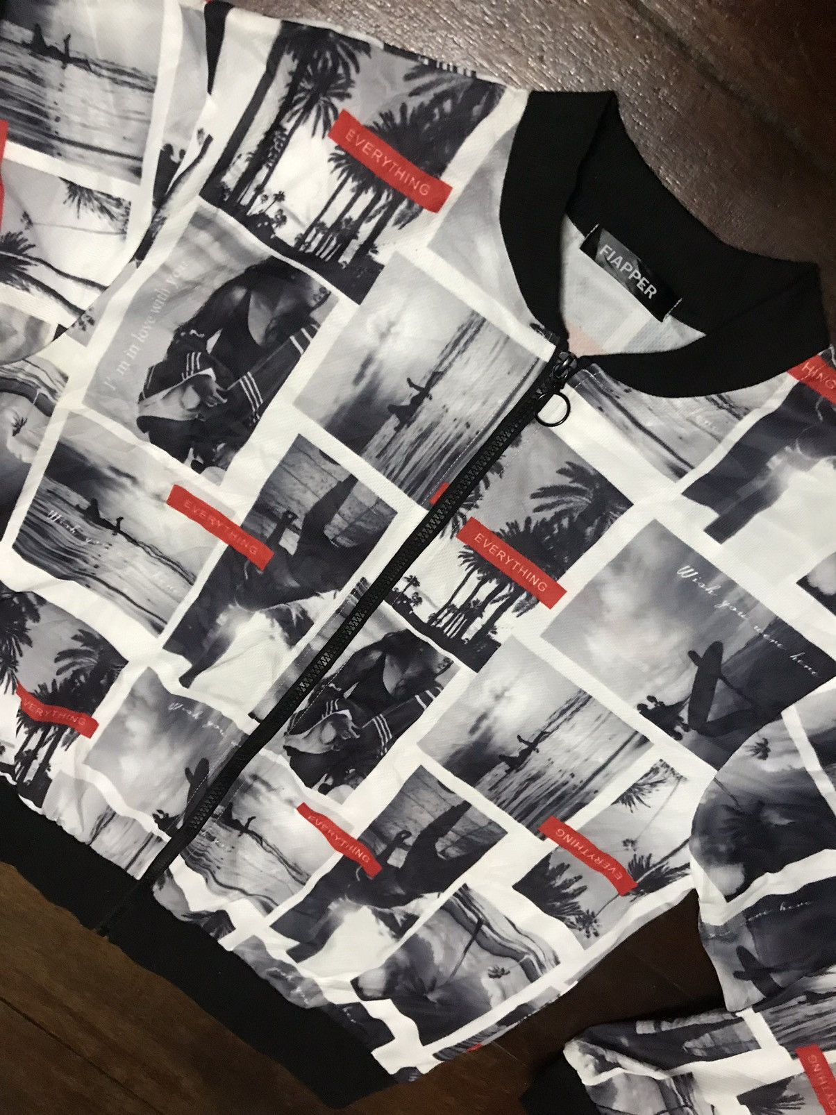 Japanese Brand fullprint printed zipper jacket by fiapper Size US M / EU 48-50 / 2 - 5 Thumbnail
