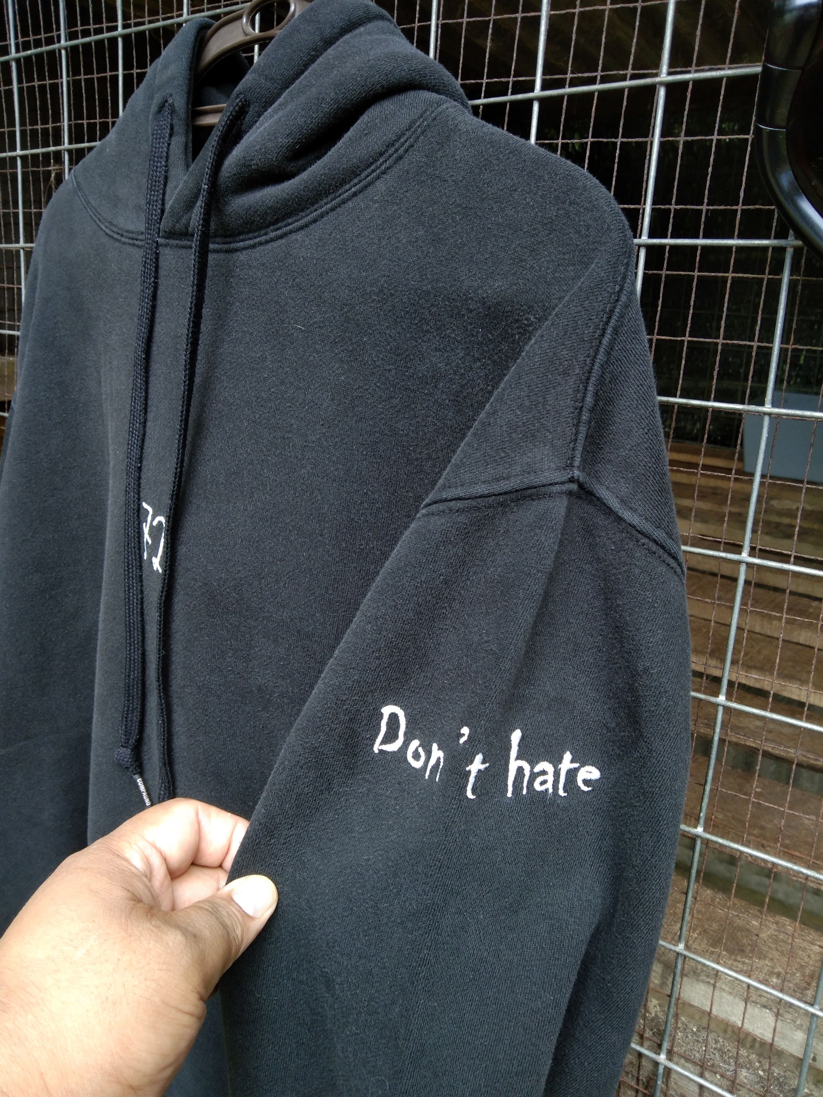 Japanese Brand COMPAGNO "DON'T HATE" RARE HOODIE Size US L / EU 52-54 / 3 - 14 Thumbnail