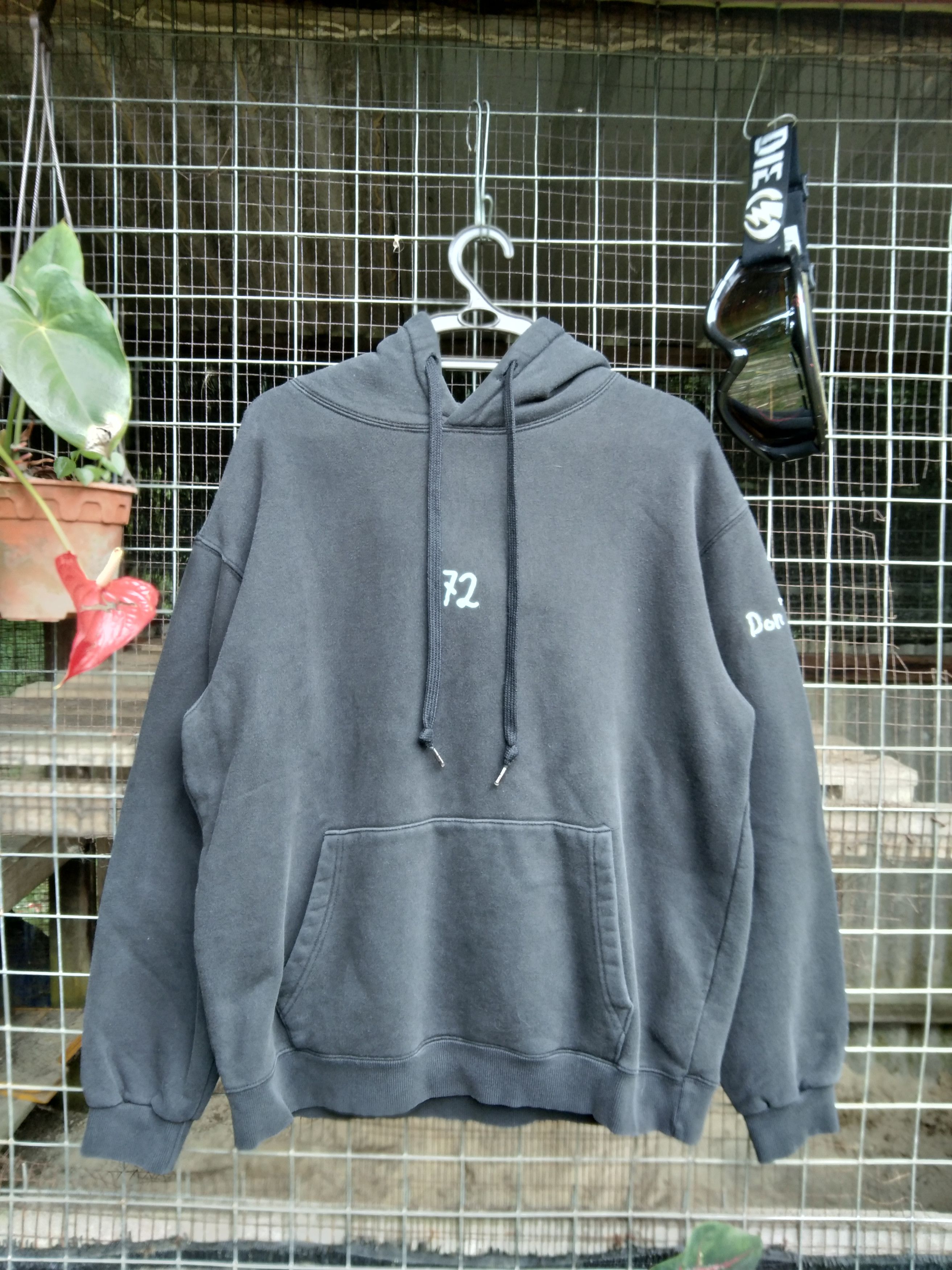 Japanese Brand COMPAGNO "DON'T HATE" RARE HOODIE Size US L / EU 52-54 / 3 - 3 Thumbnail