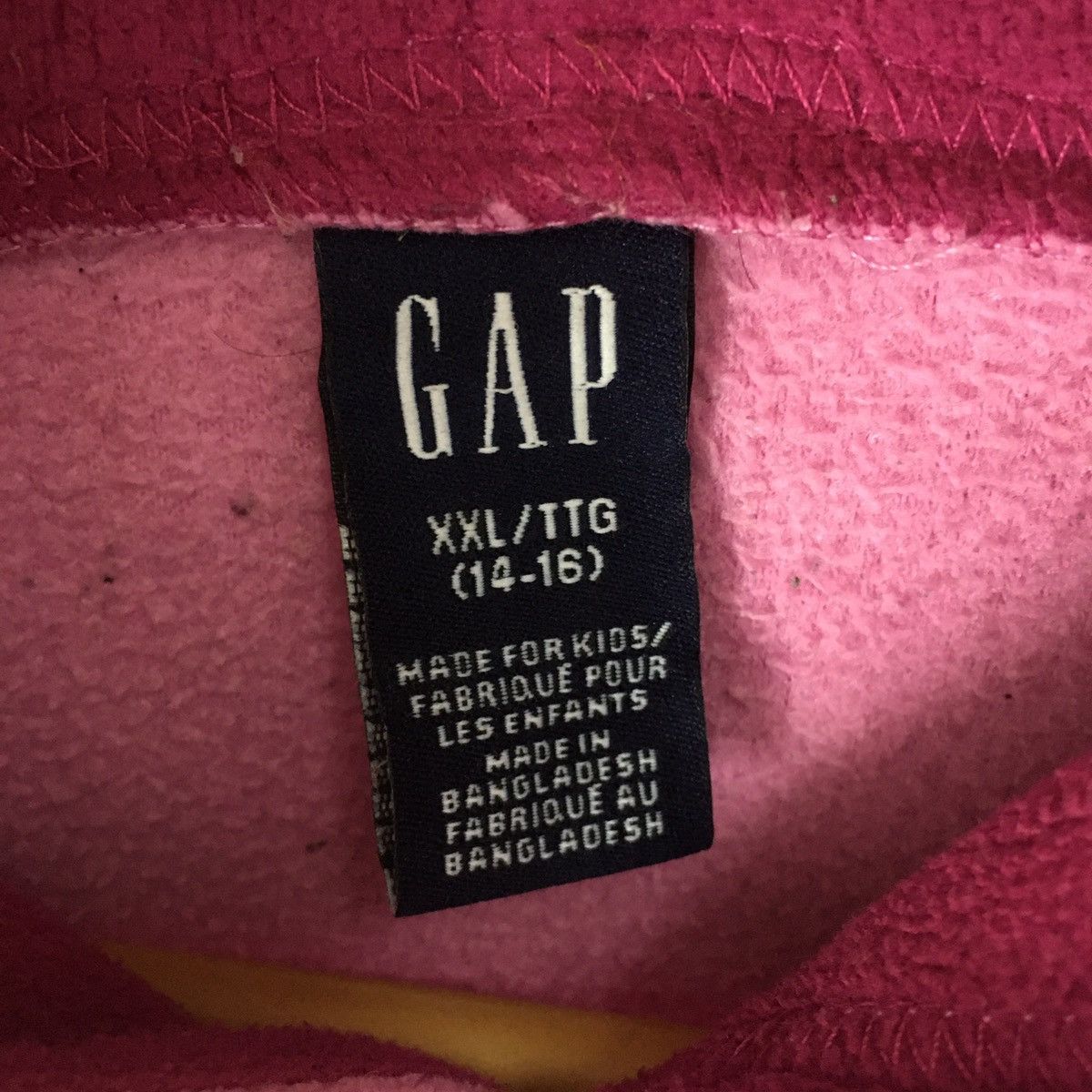 Gap Rare design GAP Fleece hoodie big logo Spellout Embroidery Size US XXL / EU 58 / 5 - 3 Thumbnail
