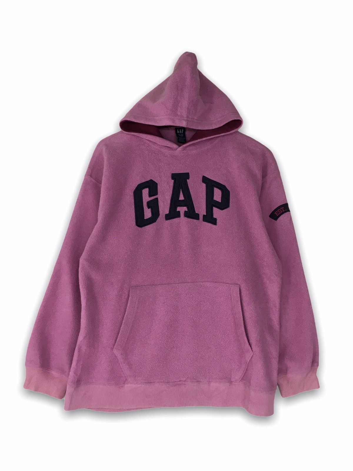 Gap Rare design GAP Fleece hoodie big logo Spellout Embroidery Size US XXL / EU 58 / 5 - 1 Thumbnail