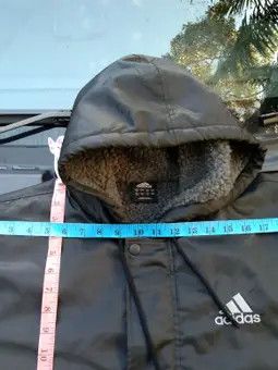 Adidas × Sports Specialties ADIDAS HOODIE SHERPA PARKA LONG JACKET ( VINTAGE ) Size US L / EU 52-54 / 3 - 15 Thumbnail