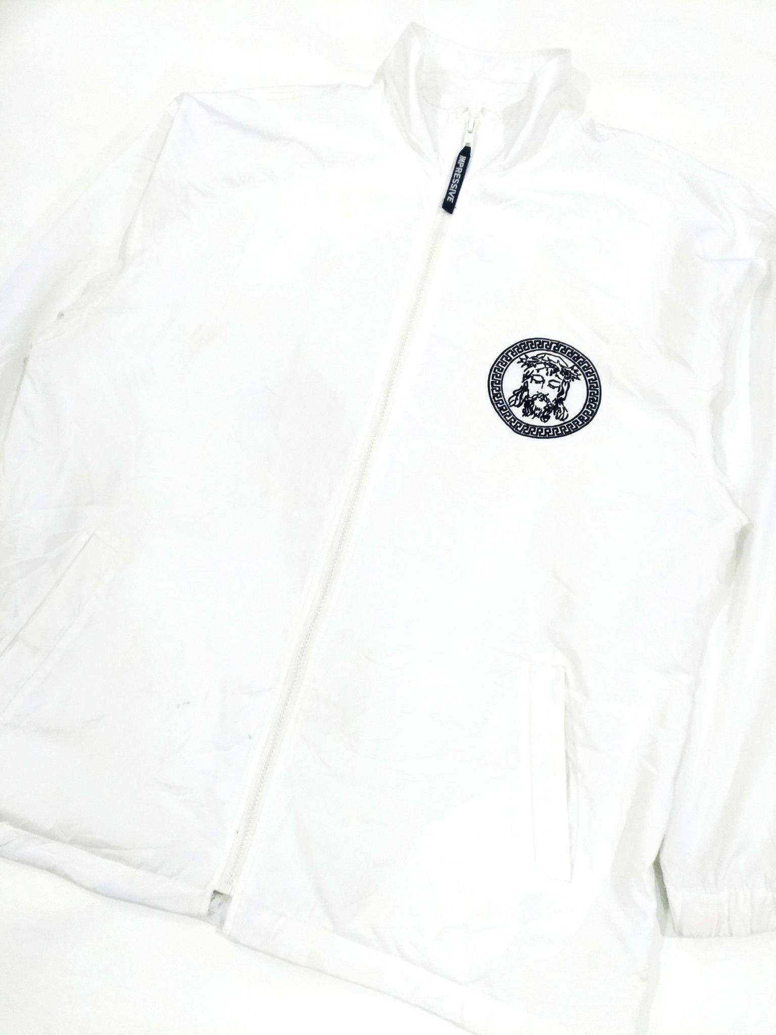 Japanese Brand RARE! VTG IMPRESSIVE EMBROIDERED "JESUS" COACH JACKET Size US L / EU 52-54 / 3 - 3 Thumbnail