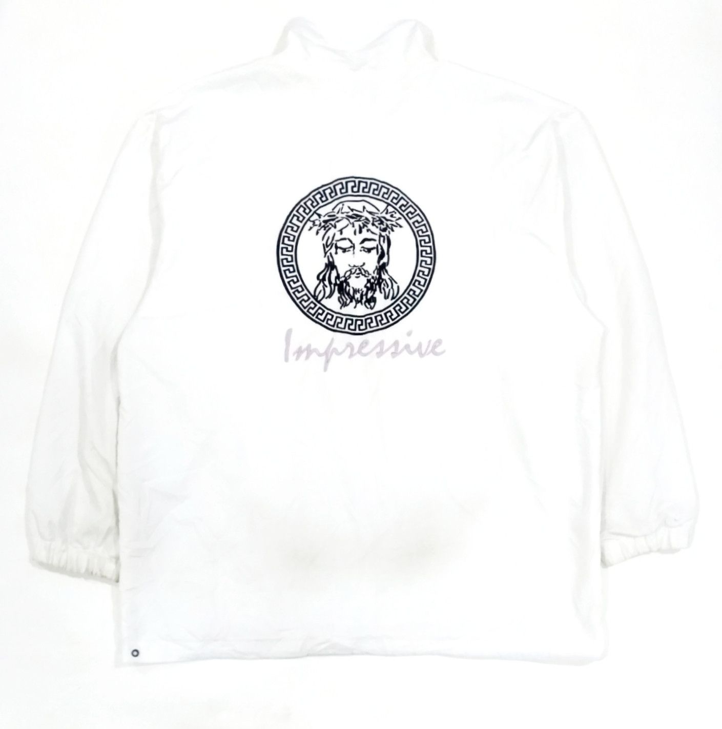 Japanese Brand RARE! VTG IMPRESSIVE EMBROIDERED "JESUS" COACH JACKET Size US L / EU 52-54 / 3 - 1 Thumbnail