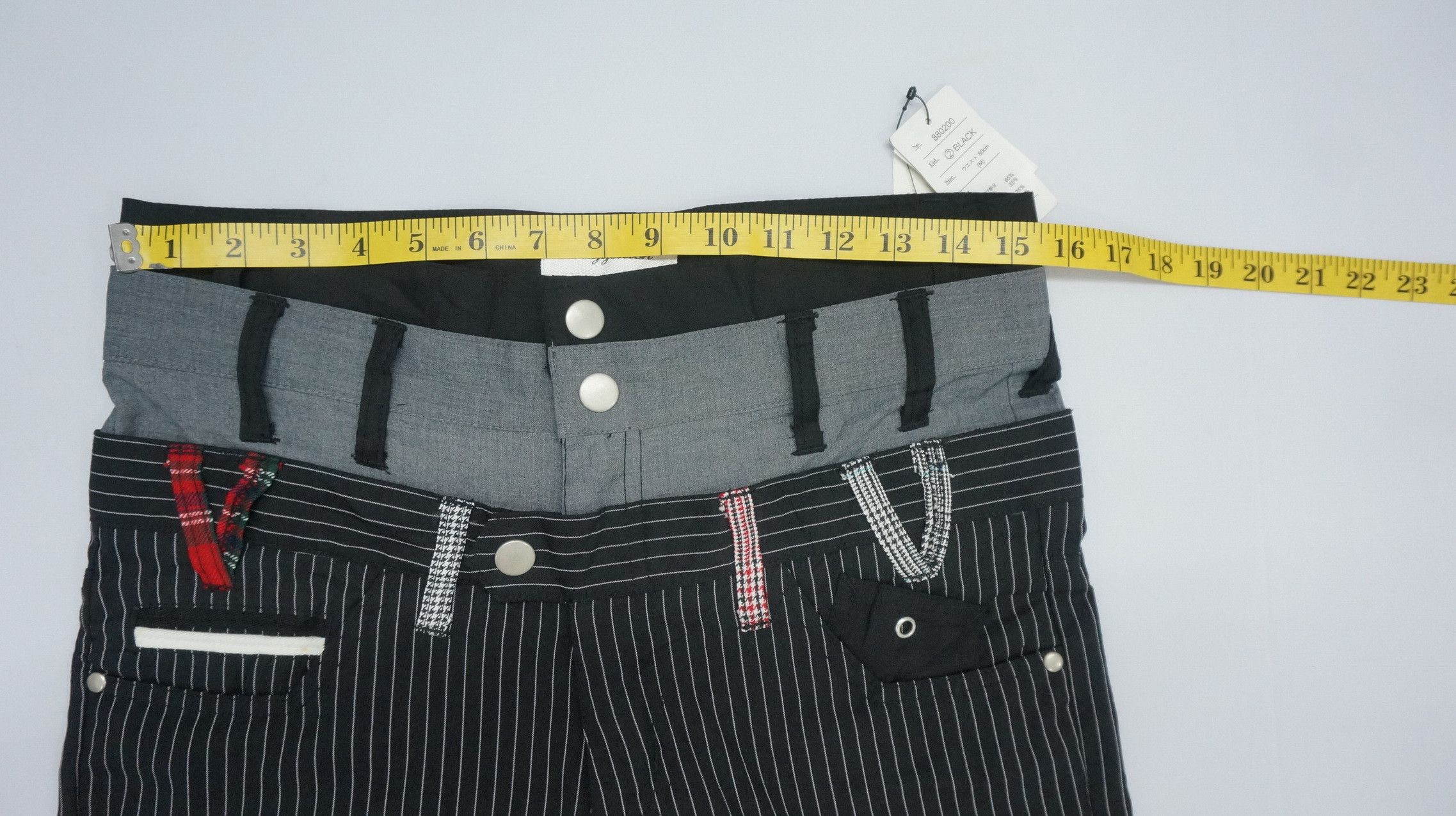 Japanese Brand Dope SUGGESTION Triple Waist Stripe Punk Skinny Pants Size US 31 - 7 Thumbnail