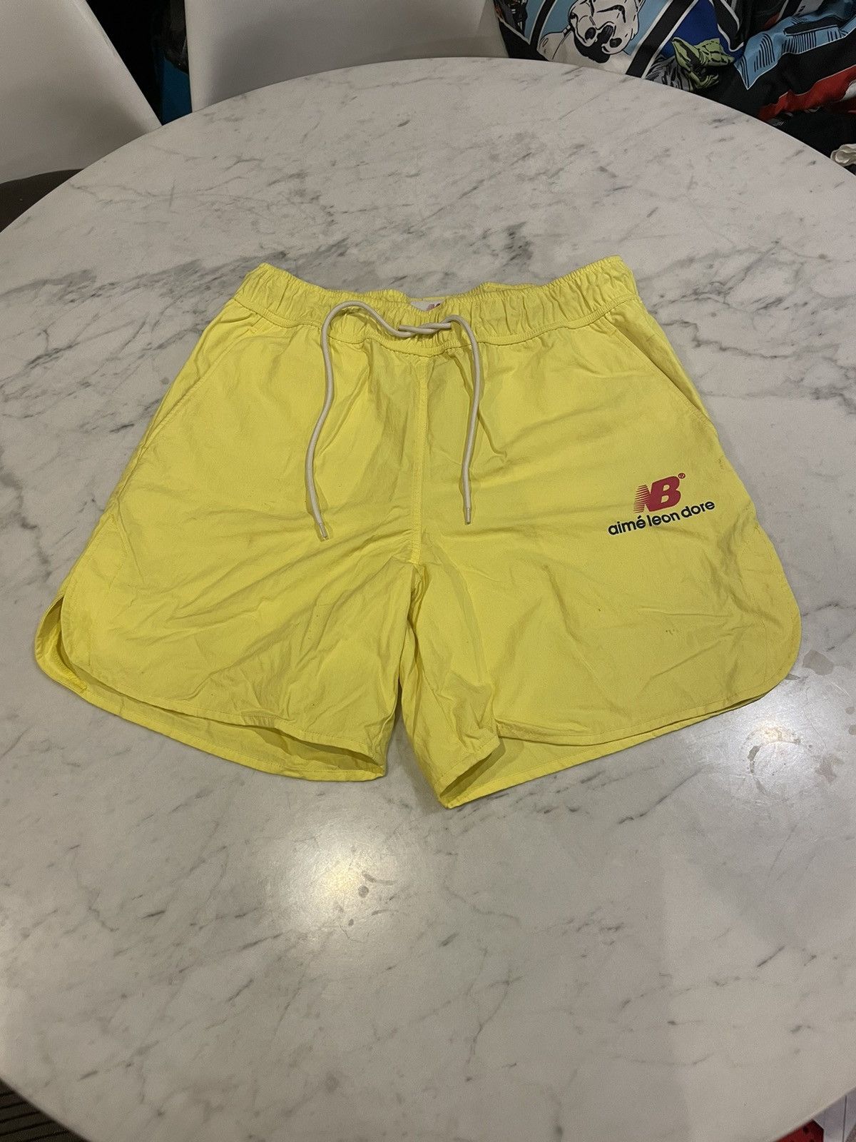 Aime Leon Dore × New Balance 2018 Aime Leon Dore x New Balance Yellow Shorts Size US 31 - 1 Thumbnail