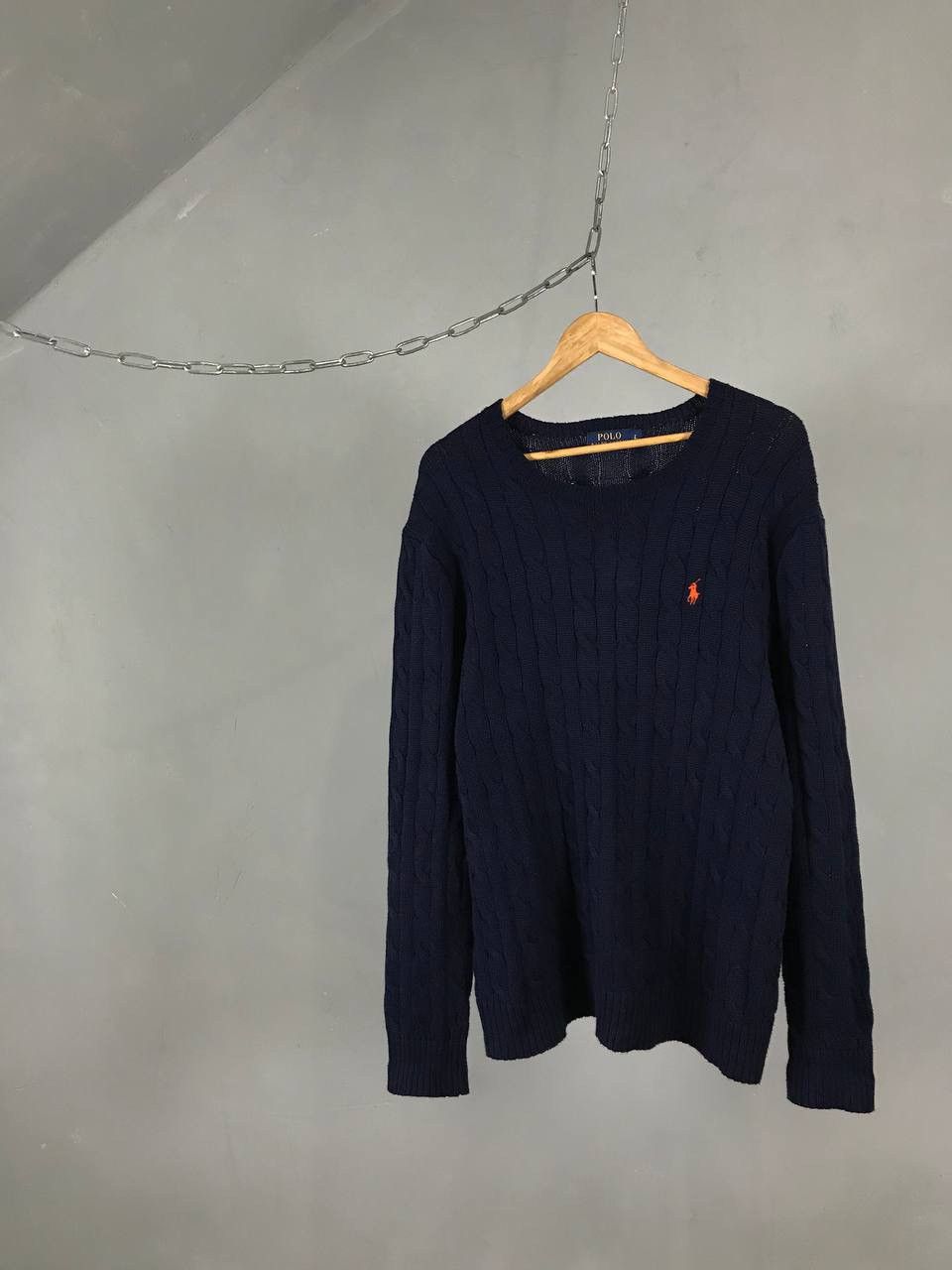 Polo Ralph Lauren Polo Ralph Lauren luxury streetwear navy blue sweater Size US L / EU 52-54 / 3 - 1 Thumbnail