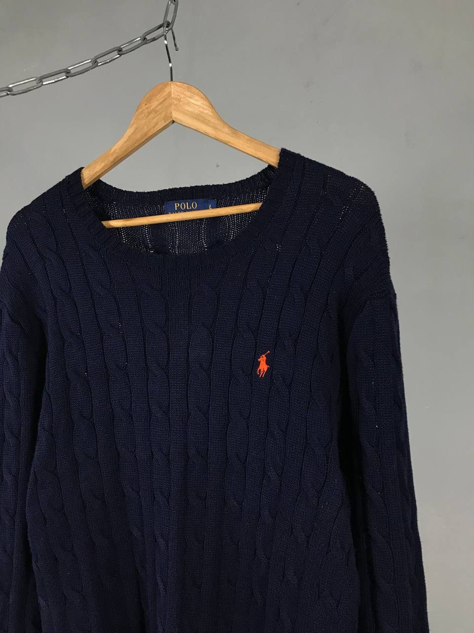 Polo Ralph Lauren Polo Ralph Lauren luxury streetwear navy blue sweater Size US L / EU 52-54 / 3 - 2 Thumbnail