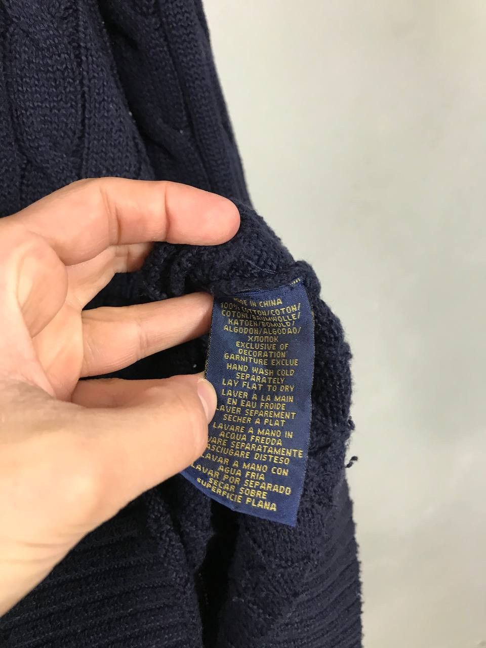 Polo Ralph Lauren Polo Ralph Lauren luxury streetwear navy blue sweater Size US L / EU 52-54 / 3 - 6 Thumbnail